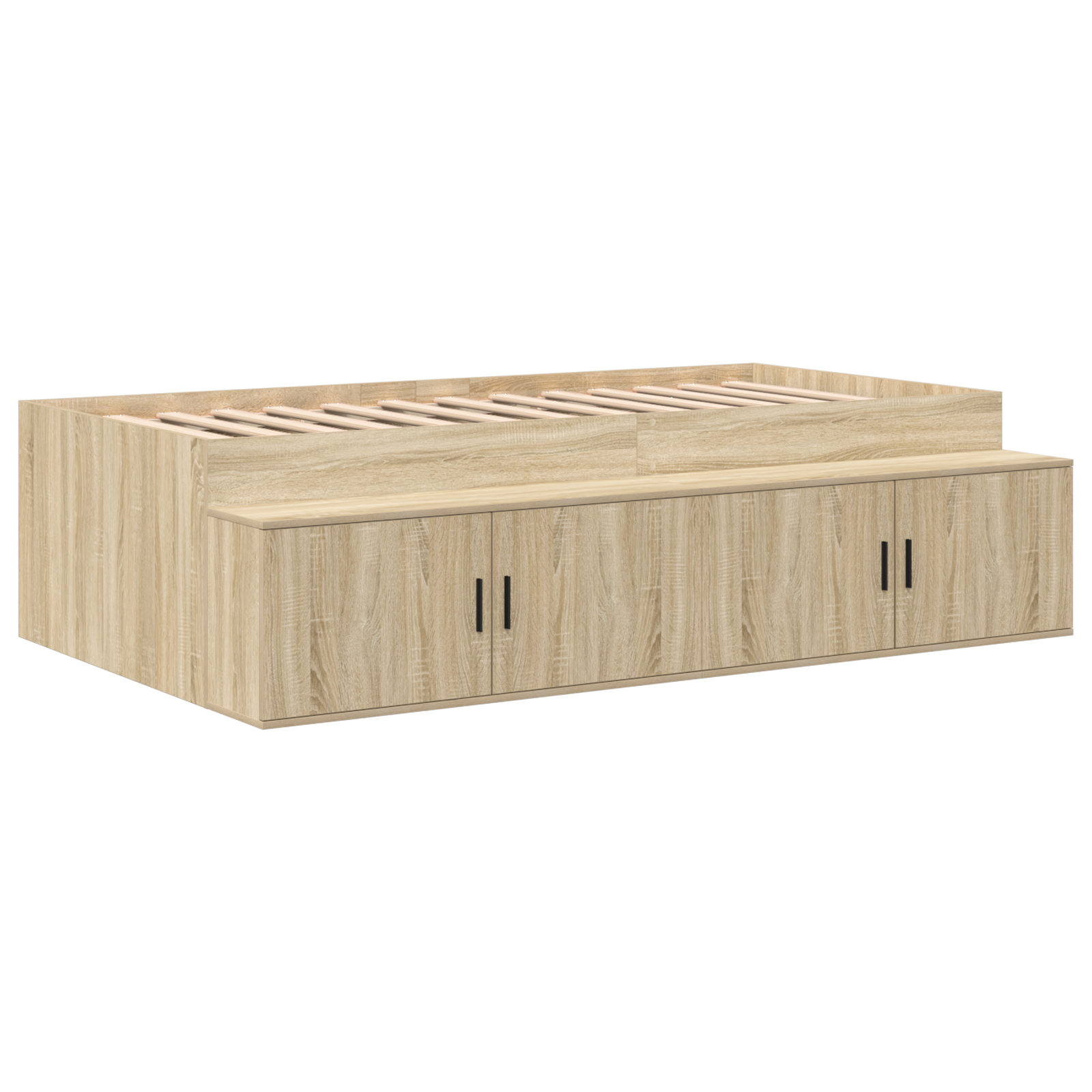 Storage Bed Frame Sonoma Oak 80x200 cm - Image 3