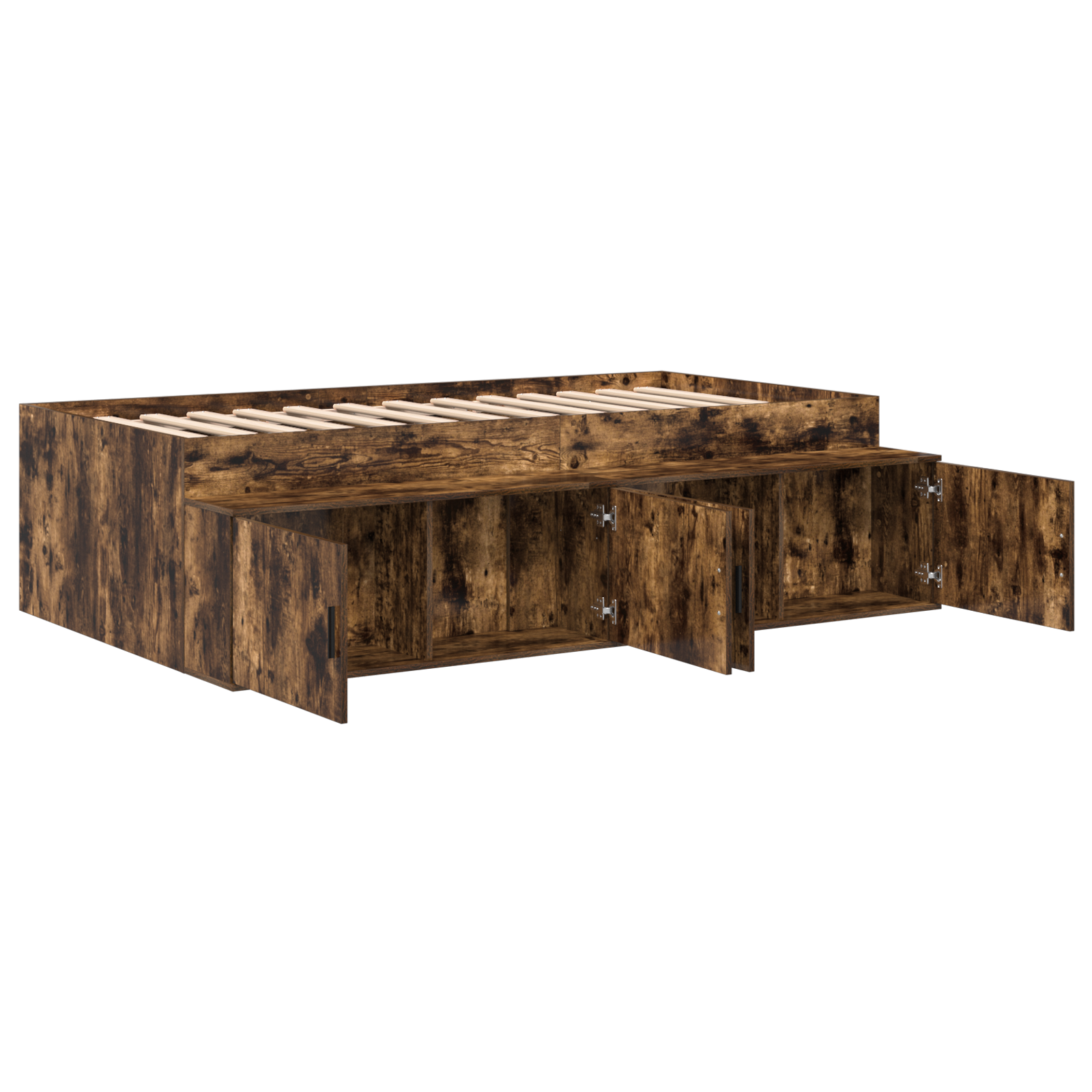 Storage Bed Frame Smoked Oak 80x200 cm - Image 5