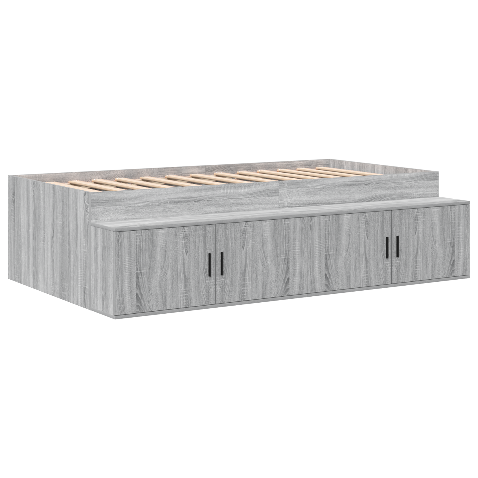 Storage Bed Frame Grey Sonoma 80x200 cm - Image 3