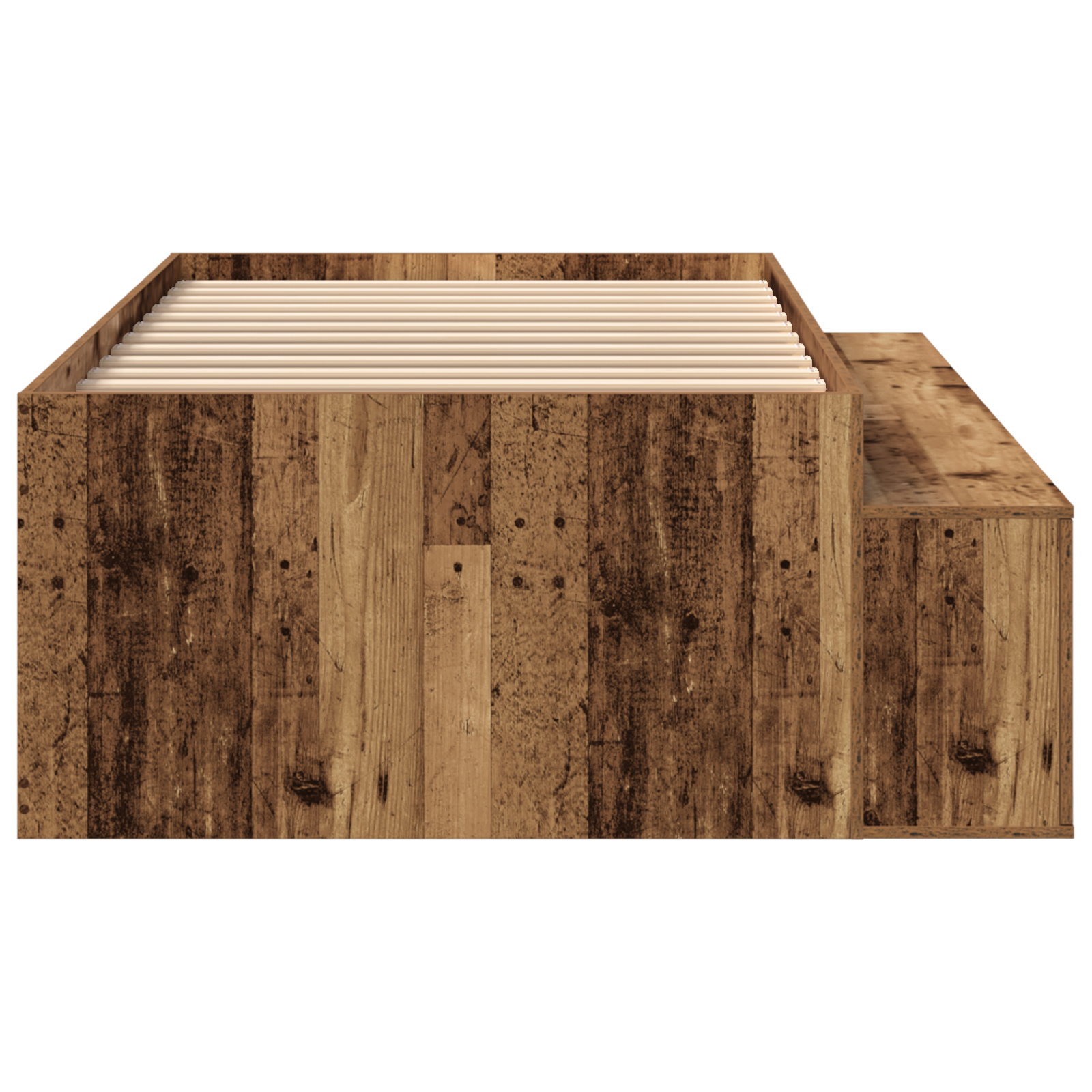 Storage Bed Frame Old Wood 80x200 cm - Image 7