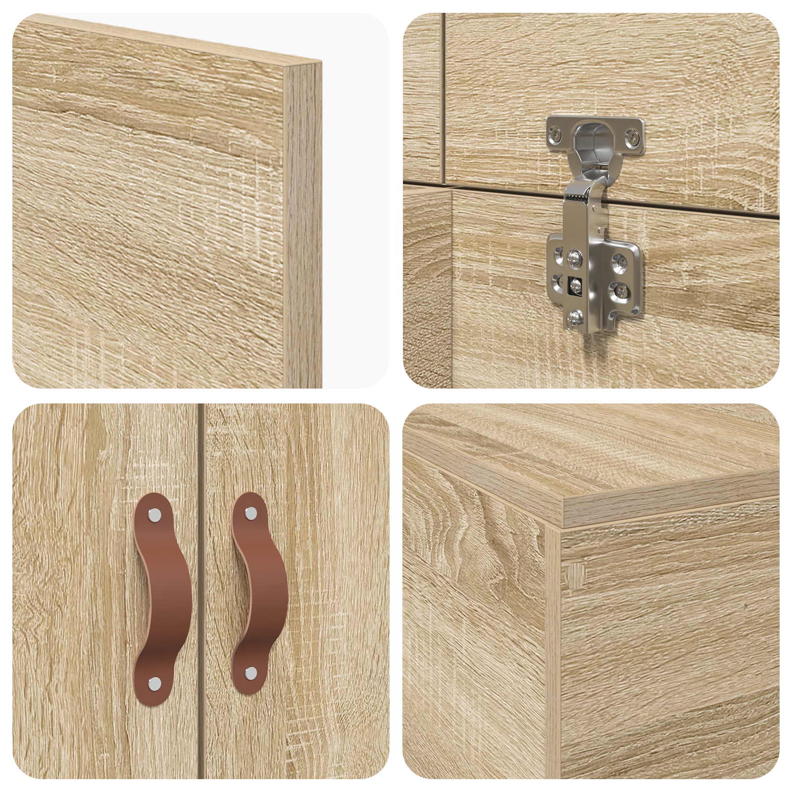 Storage Bed Frame Sonoma Oak 80x200 cm - Image 10