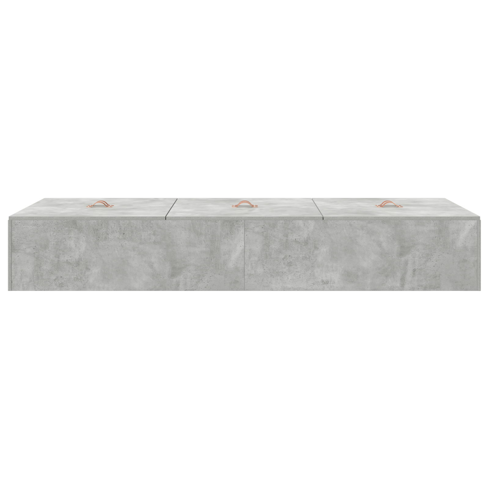 Storage Bed Frame Concrete Grey 80x200 cm - Image 7