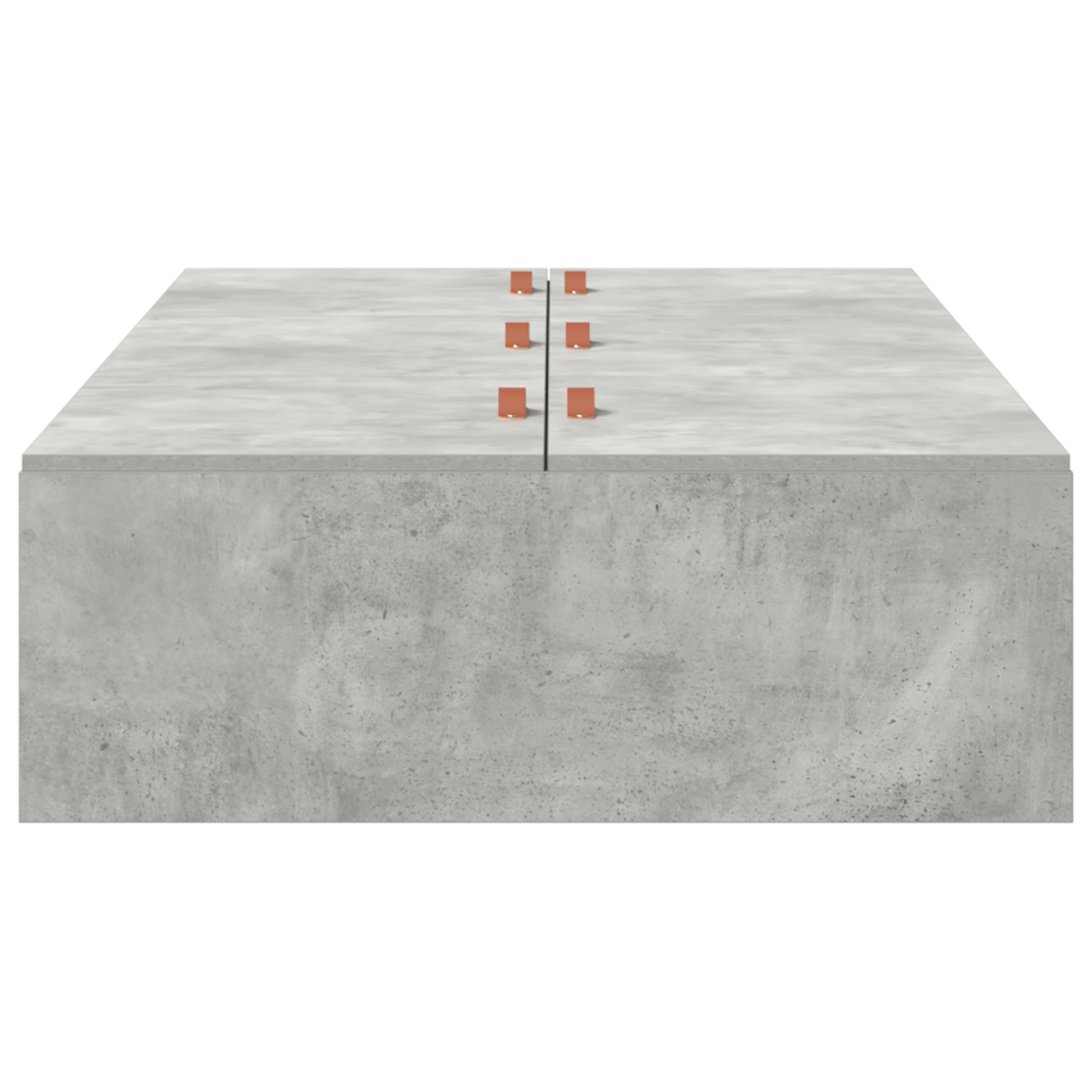Storage Bed Frame Concrete Grey 90x200 cm - Image 6