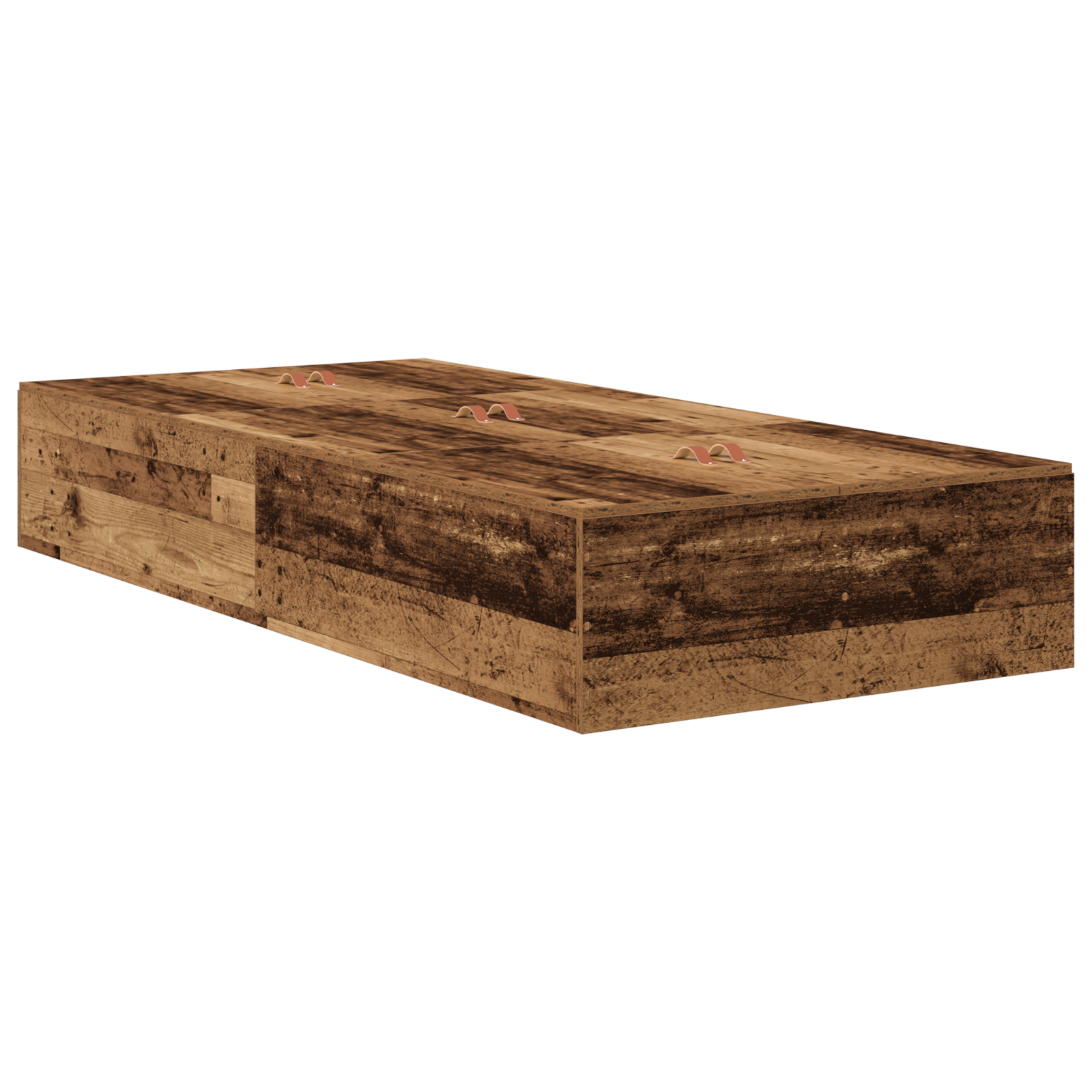Storage Bed Frame Old Wood 100x200 cm - Image 3