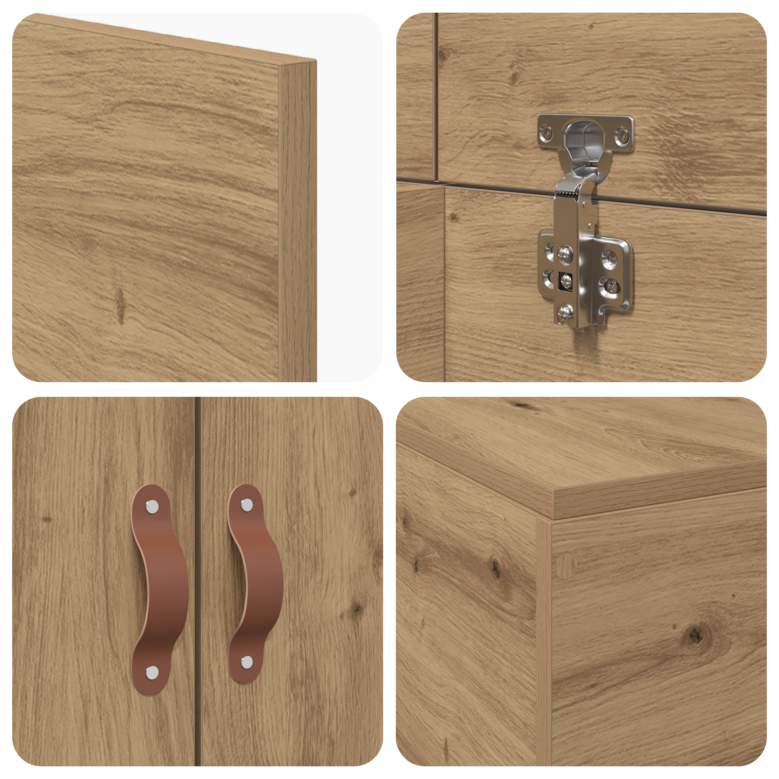 Storage Bed Frame Artisan Oak 100x200 cm - Image 10