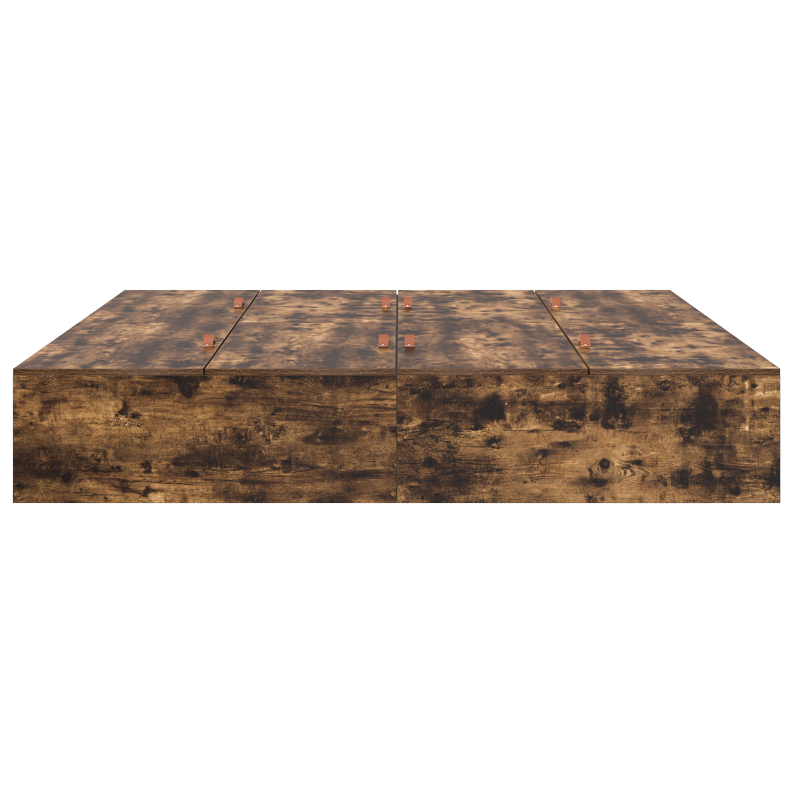 Storage Bed Frame Smoked Oak 200x200 cm - Image 6