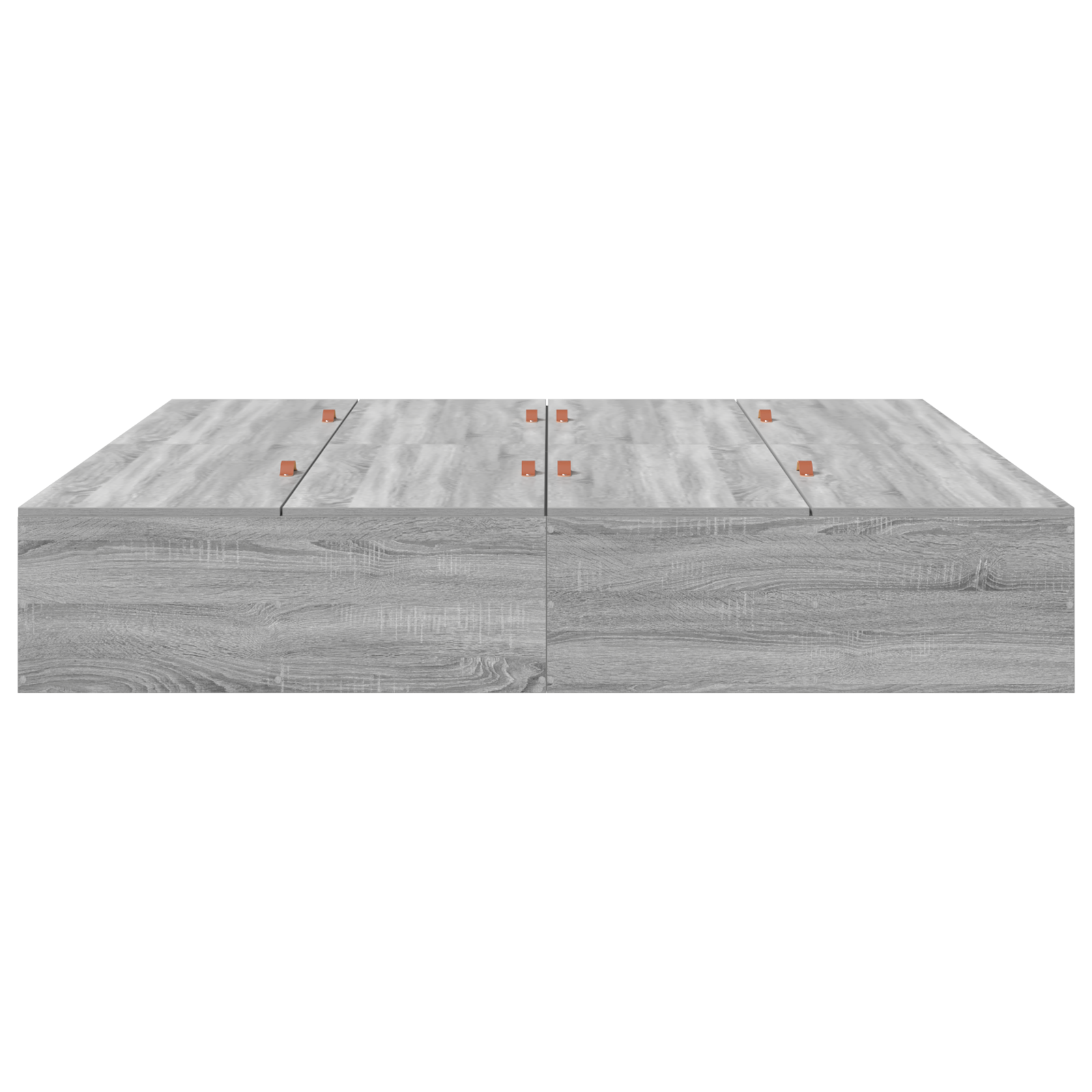 Storage Bed Frame Grey Sonoma 200x200 cm - Image 6