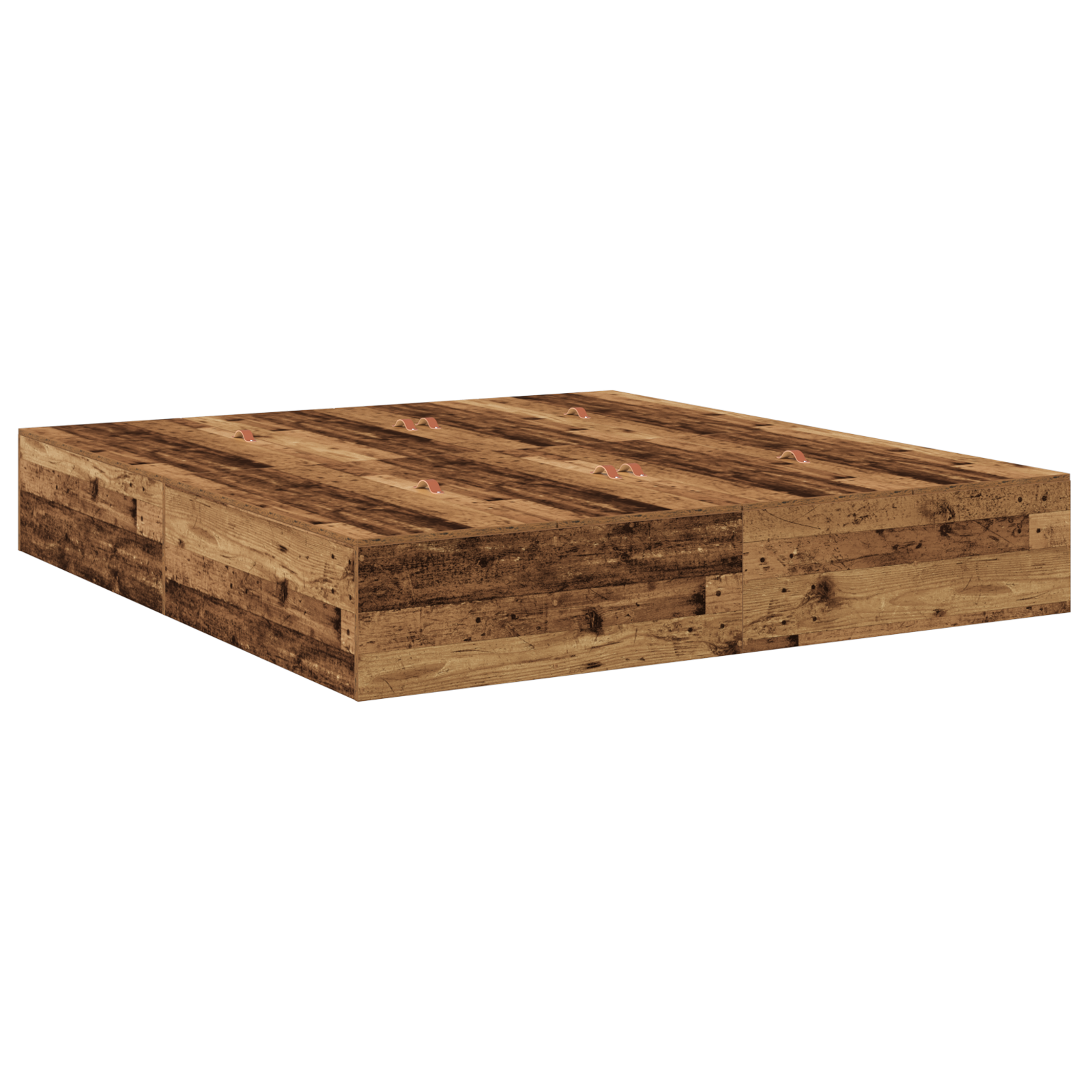 Storage Bed Frame Old Wood 200x200 cm - Image 8