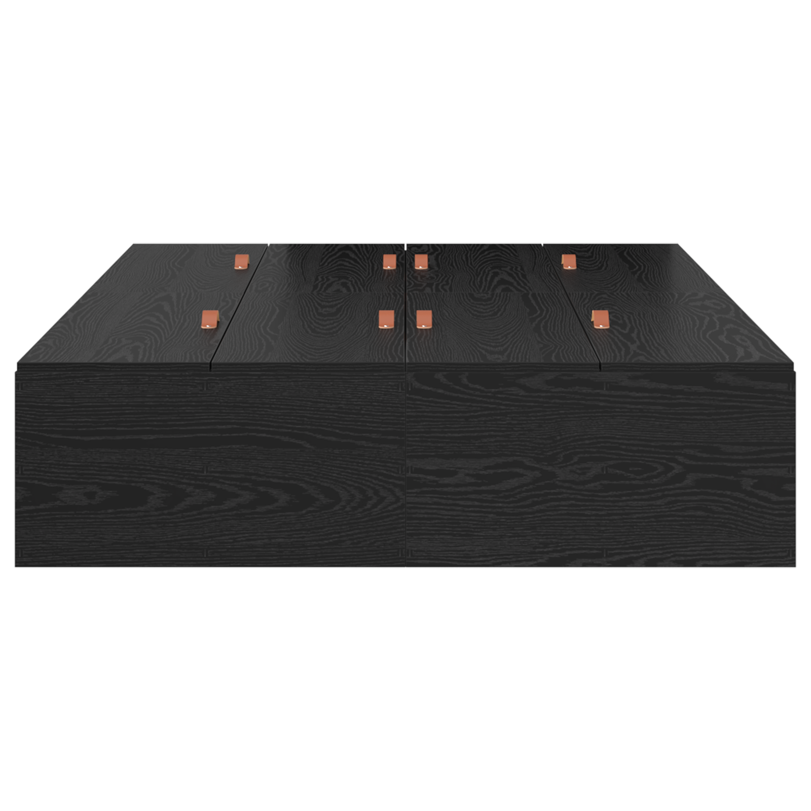 Storage Bed Frame Black Oak 120x200 cm - Image 6