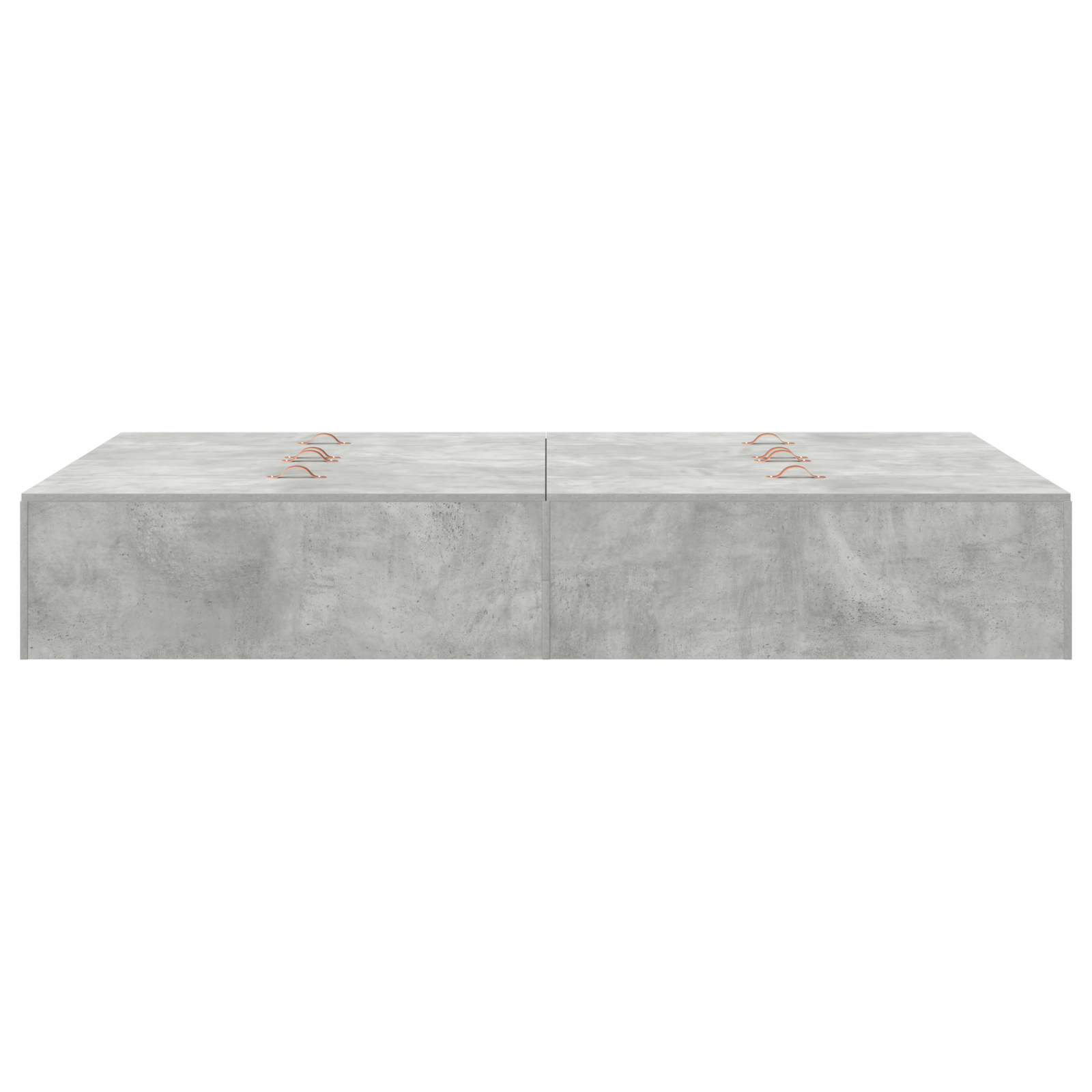 Storage Bed Frame Concrete Grey 120x200 cm - Image 7