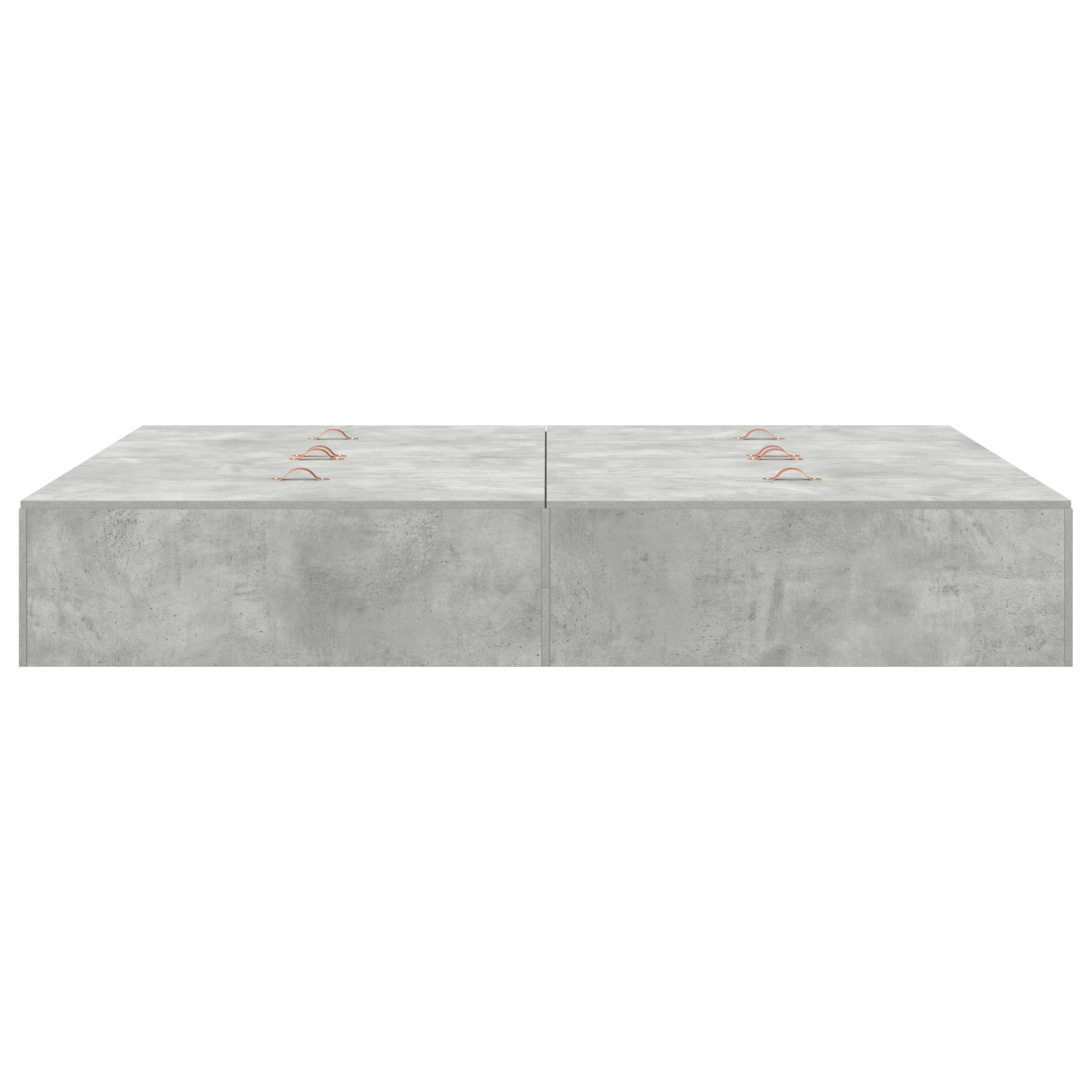 Storage Bed Frame Concrete Grey 150x200 cm - Image 7