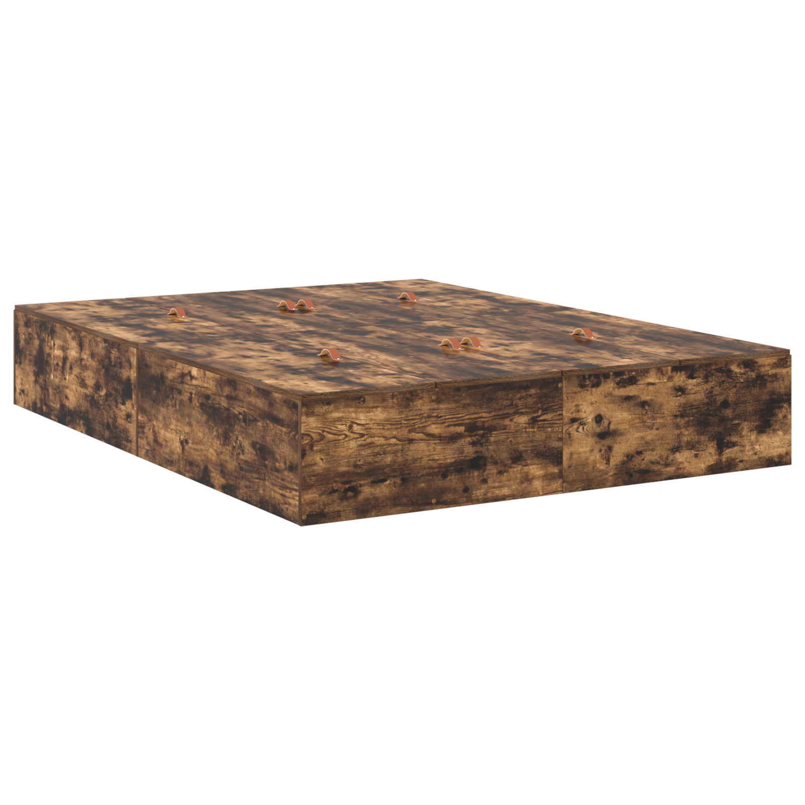 Storage Bed Frame Smoked Oak 150x200 cm - Image 3