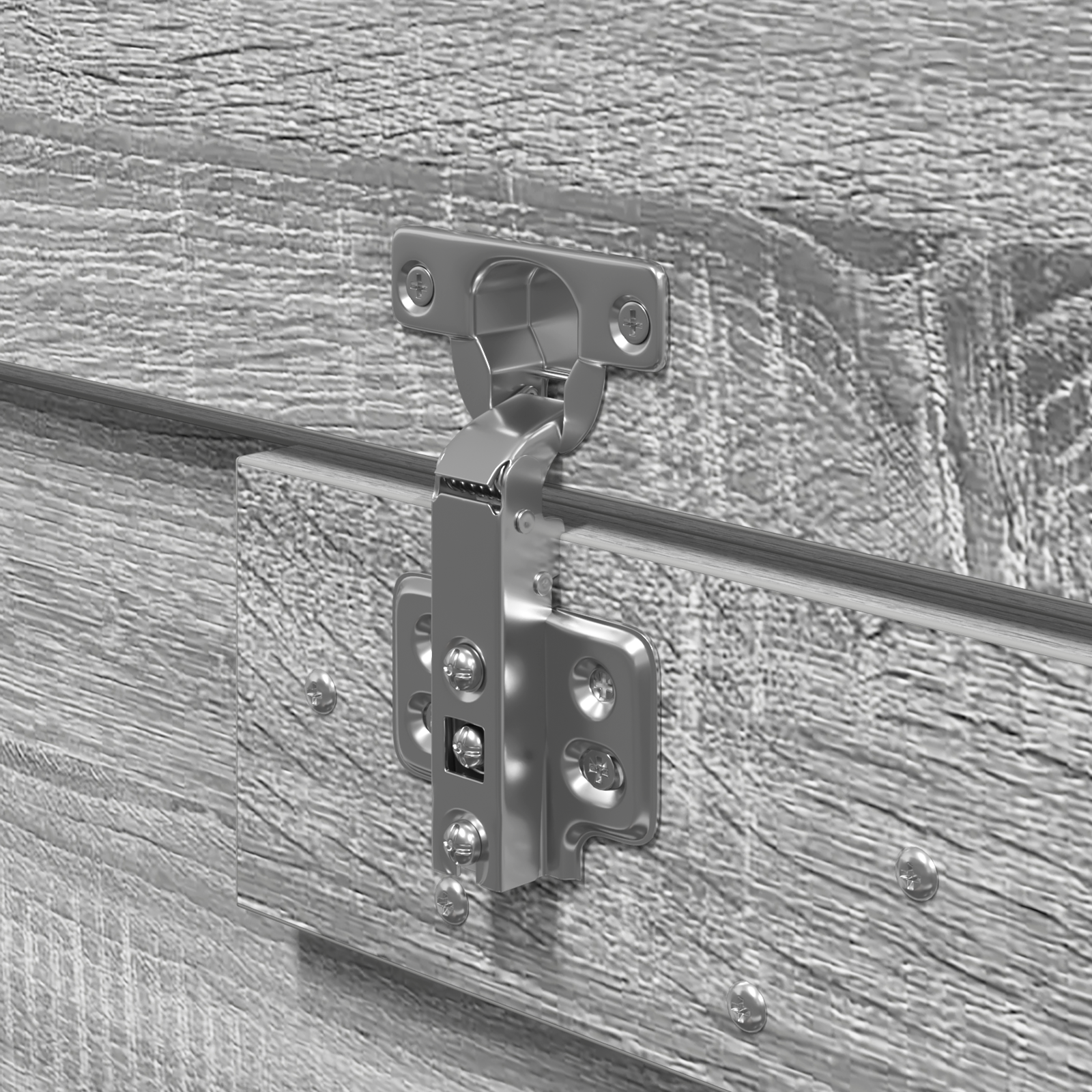 Lovos rėmas su daiktų laikymo vieta Pilkas Sonoma 150x200 cm - Image 11