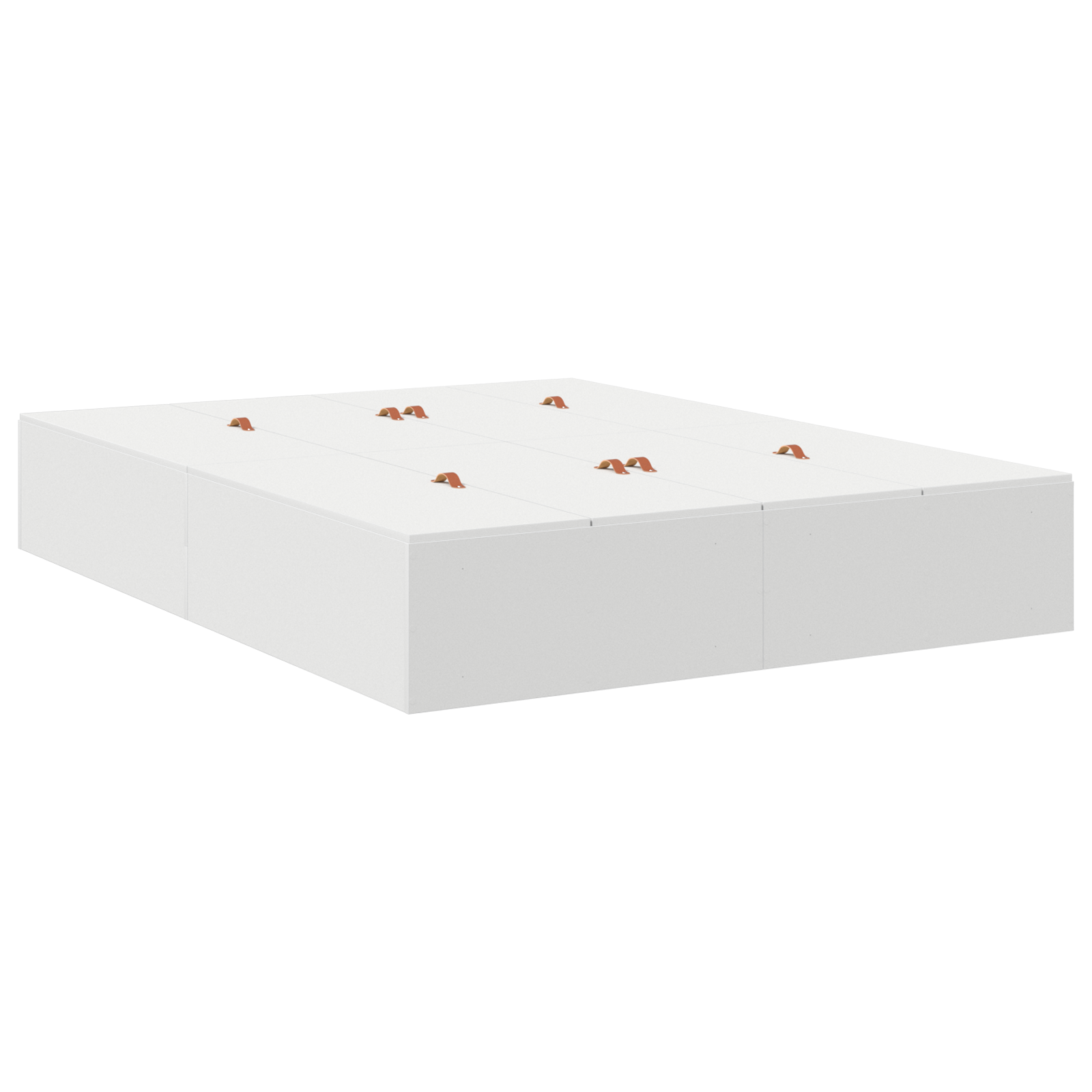 Storage Bed Frame White 160x200 cm - Image 3