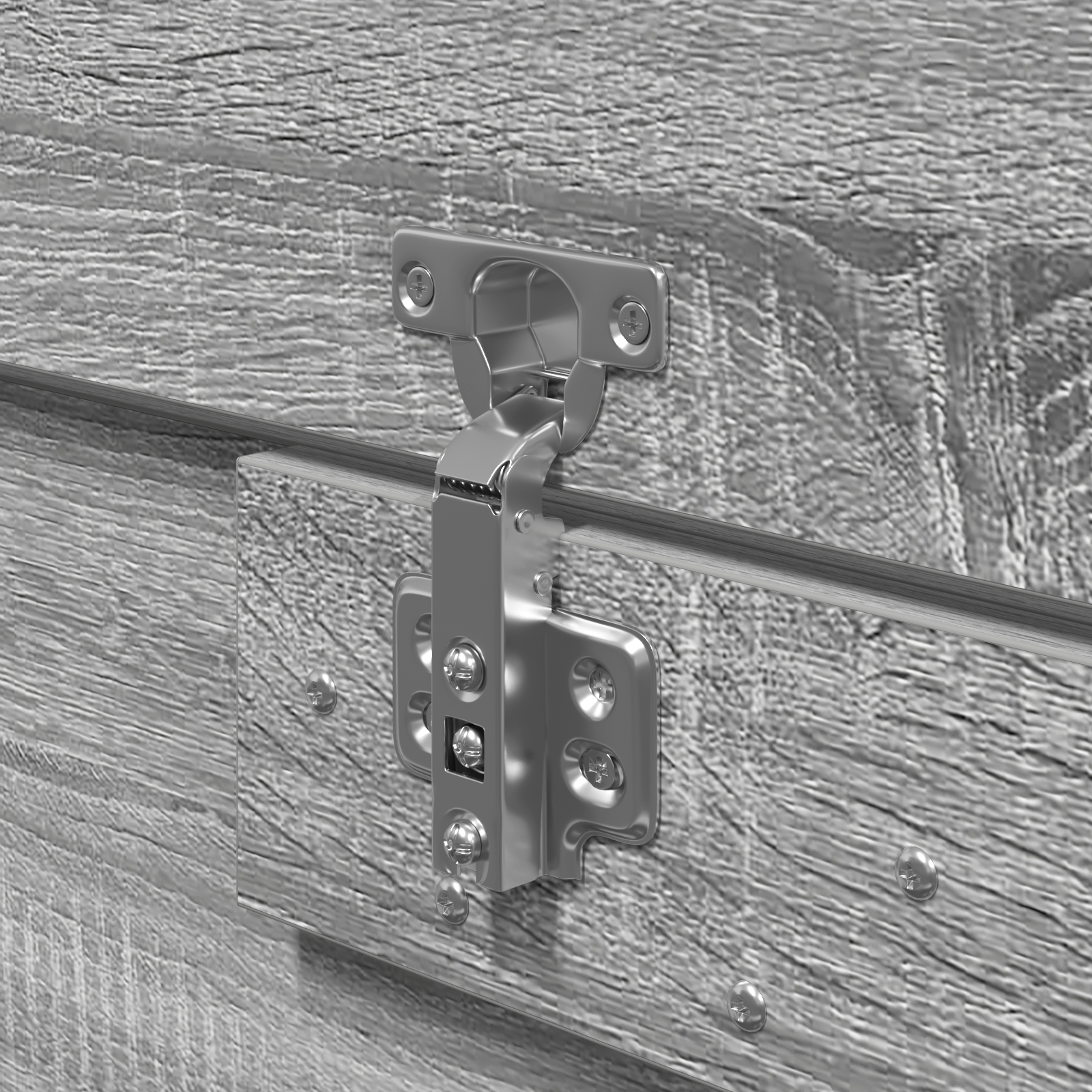 Storage Bed Frame Grey Sonoma 160x200 cm - Image 11