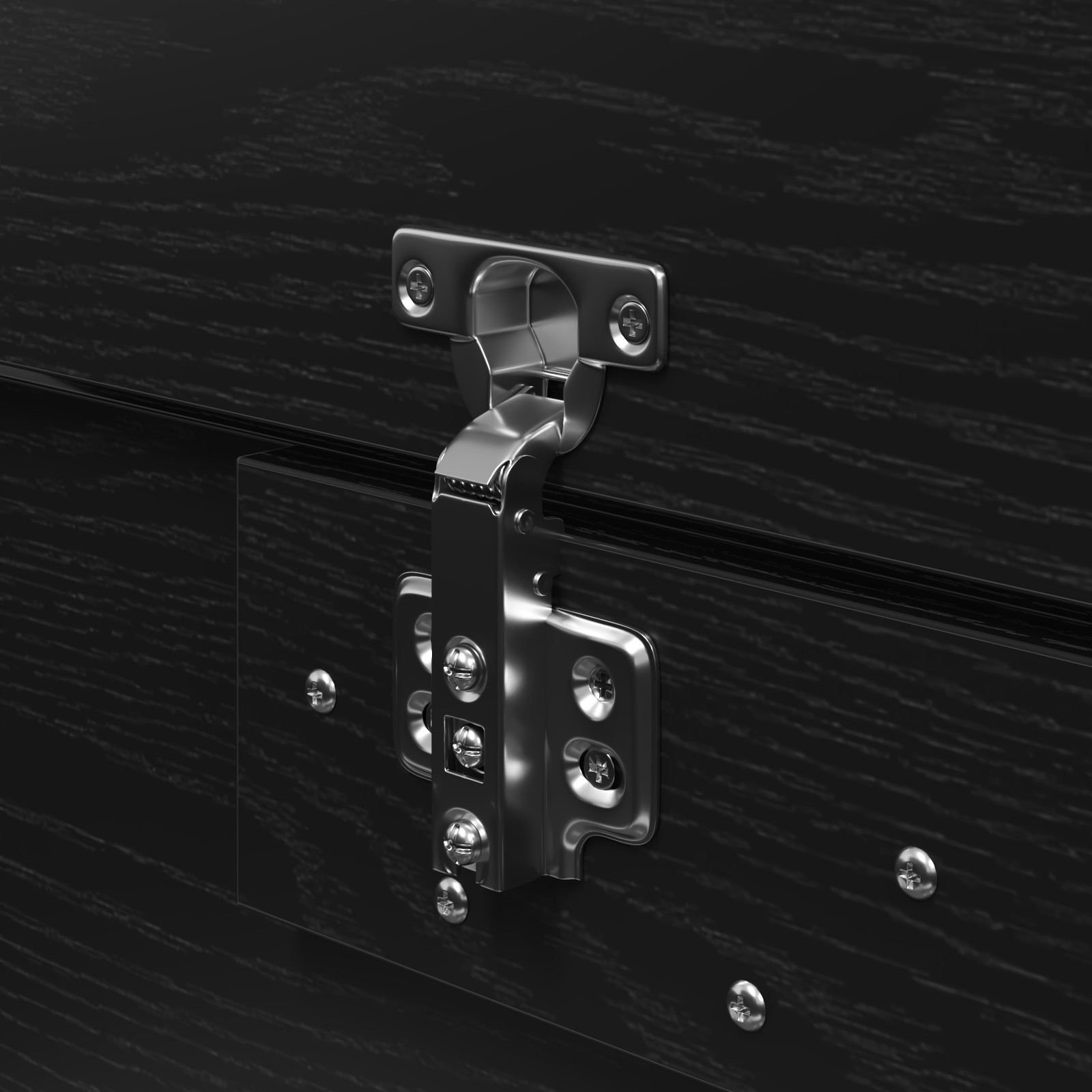 Storage Bed Frame Black Oak 180x200 cm - Image 11