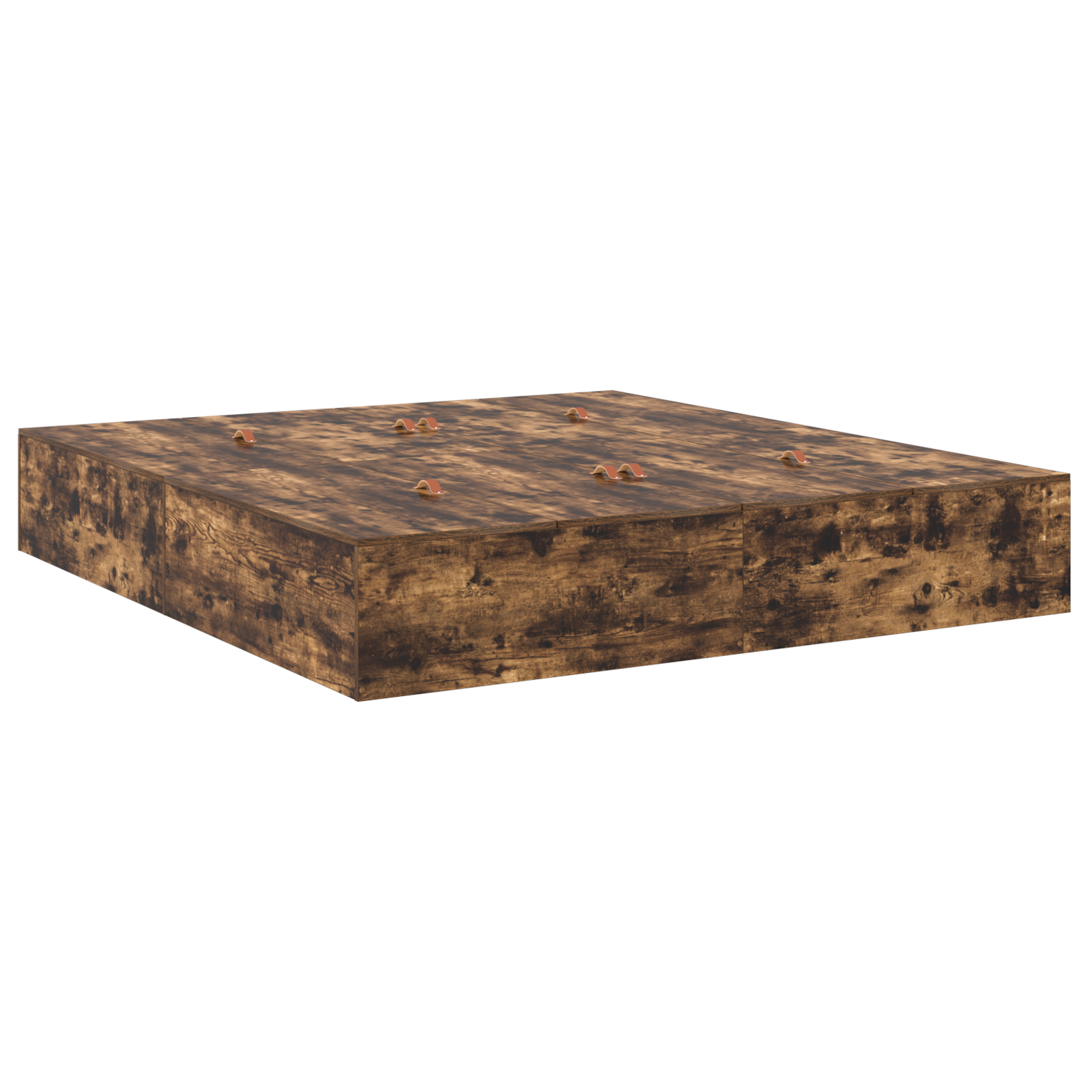 Storage Bed Frame Smoked Oak 180x200 cm - Image 3