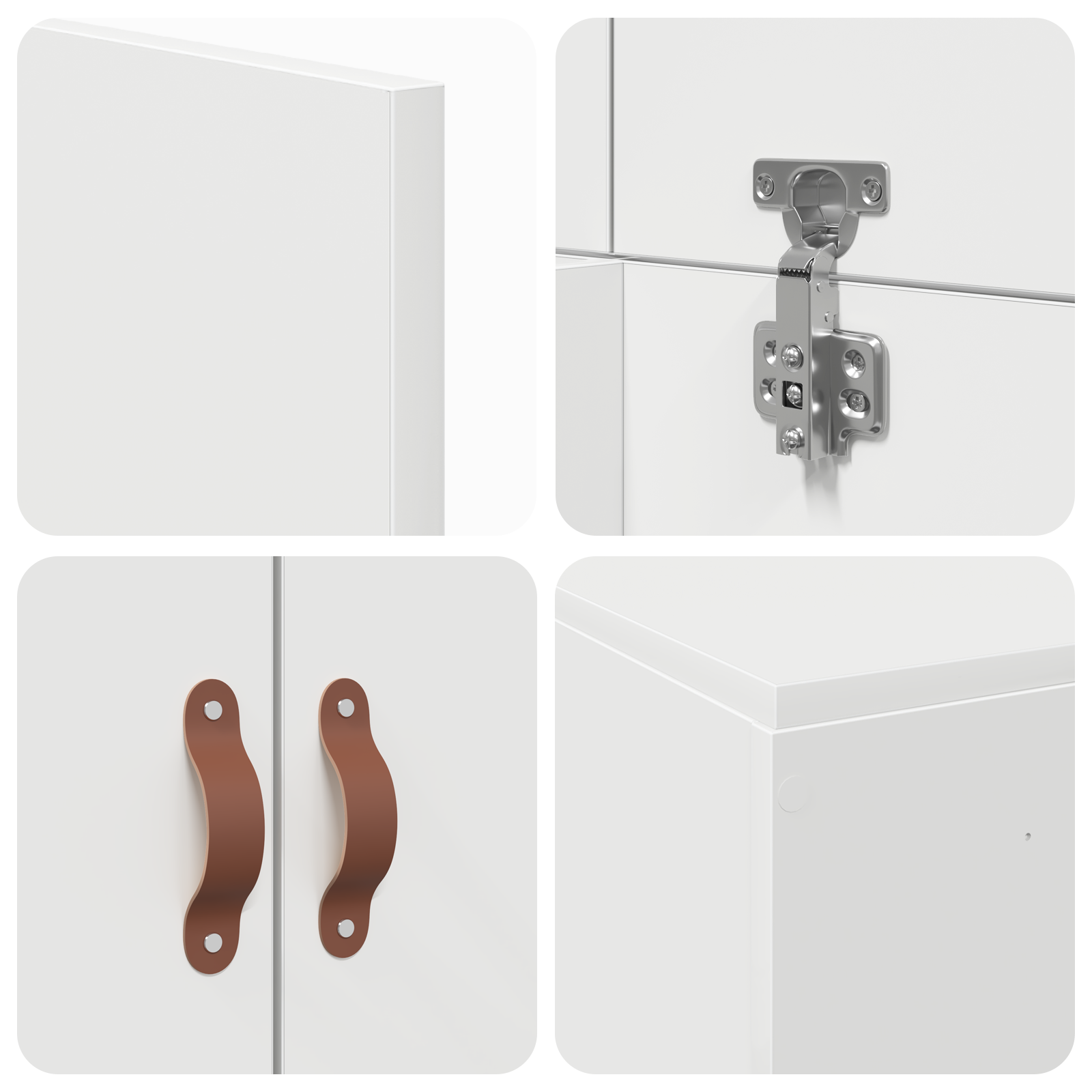 Storage Bed Frame White 90x190 cm - Image 10