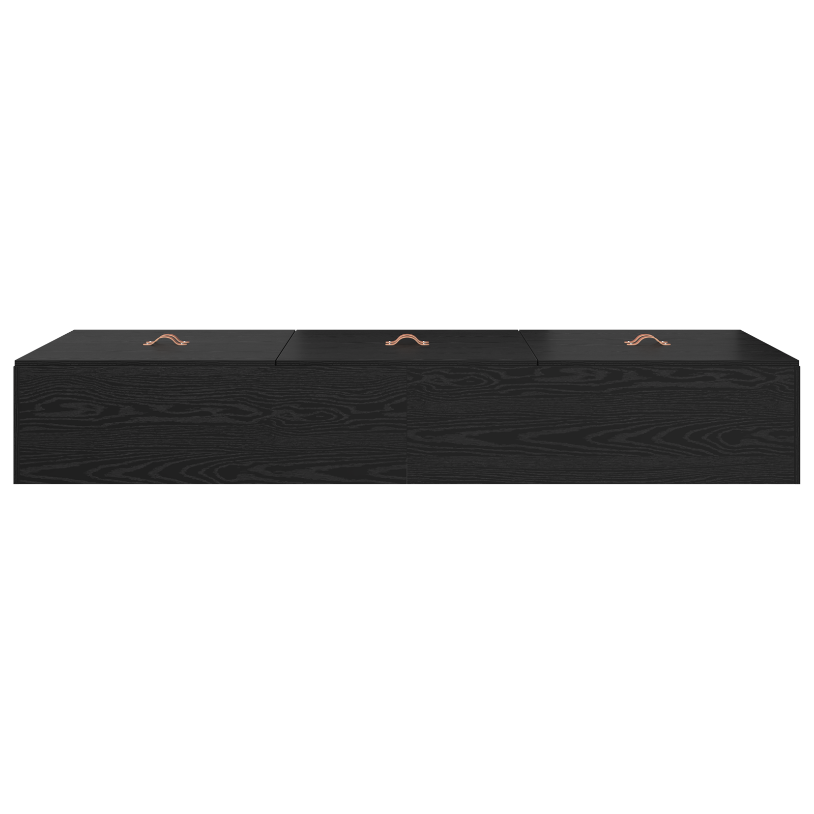 Storage Bed Frame Black Oak 75x190 cm Engineered Wood - Image 7