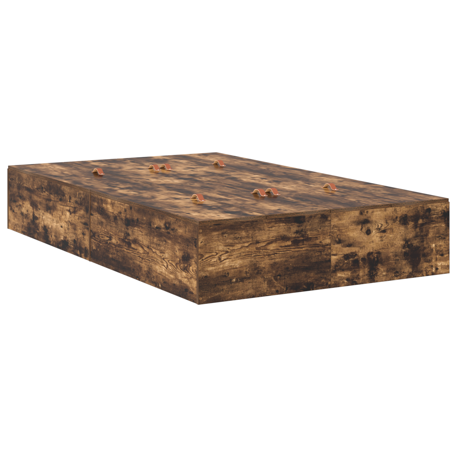 Storage Bed Frame Smoked Oak 120x190 cm - Image 3