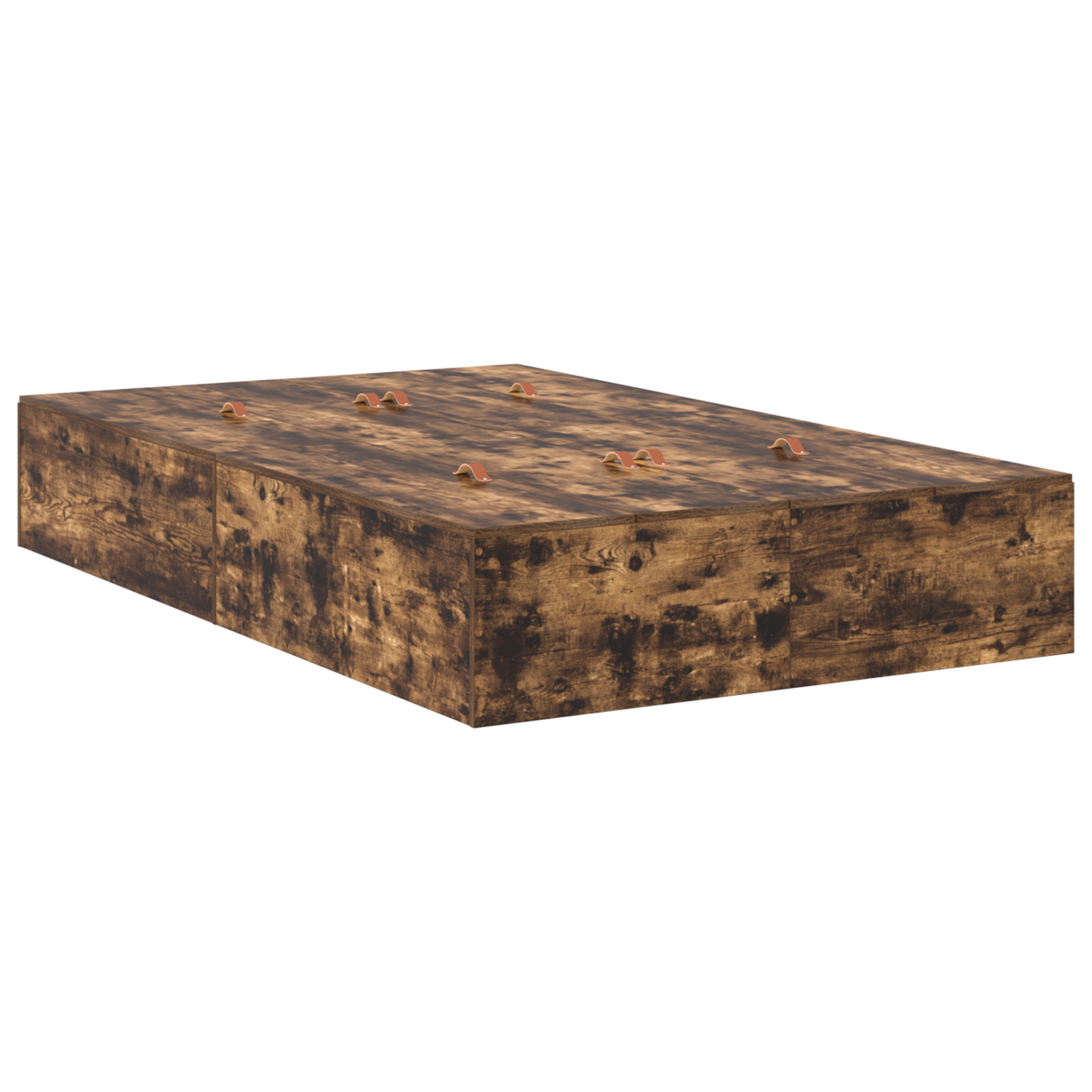 Storage Bed Frame Smoked Oak 120x190 cm - Image 8