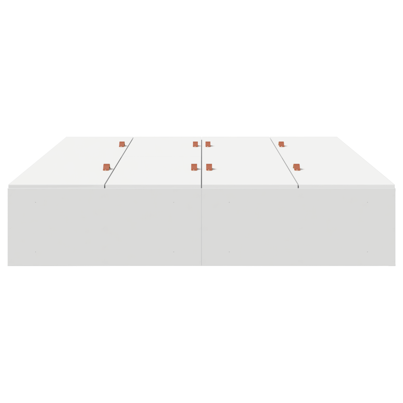 Storage Bed Frame White 140x190 cm - Image 6