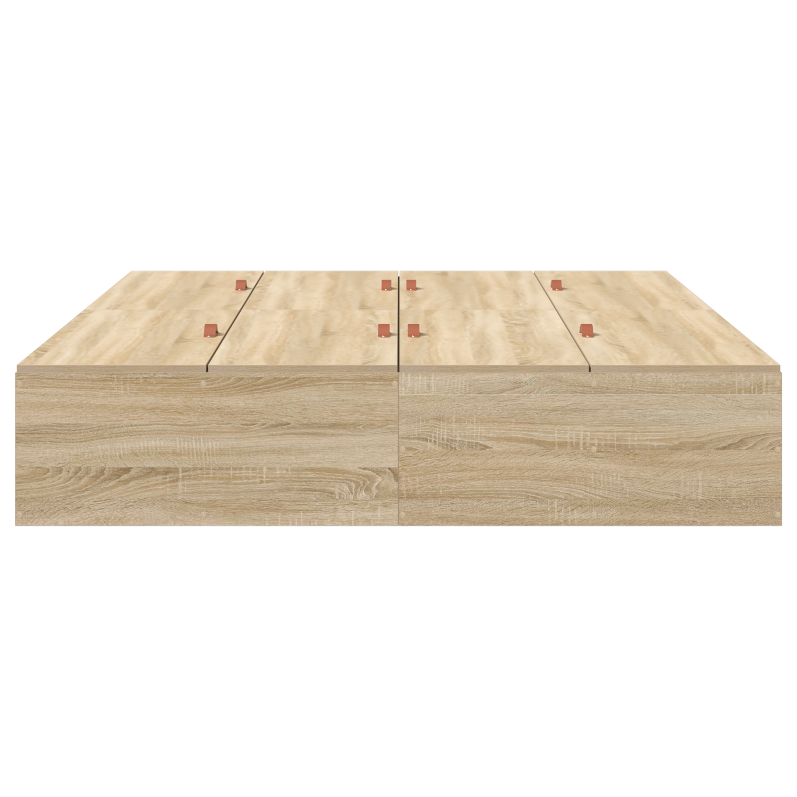 Storage Bed Frame Sonoma Oak 135x190 cm - Image 6