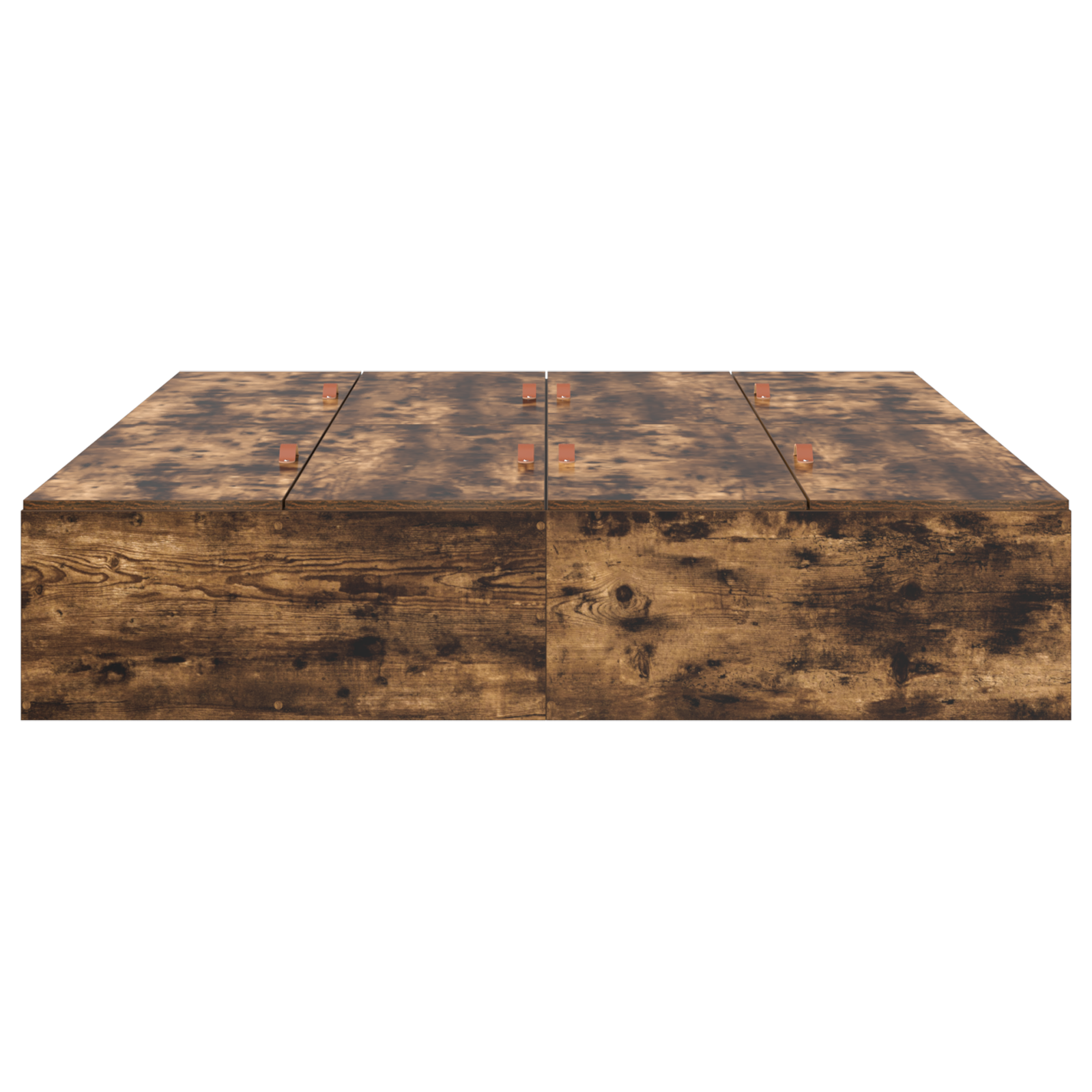 Storage Bed Frame Smoked Oak 135x190 cm - Image 6
