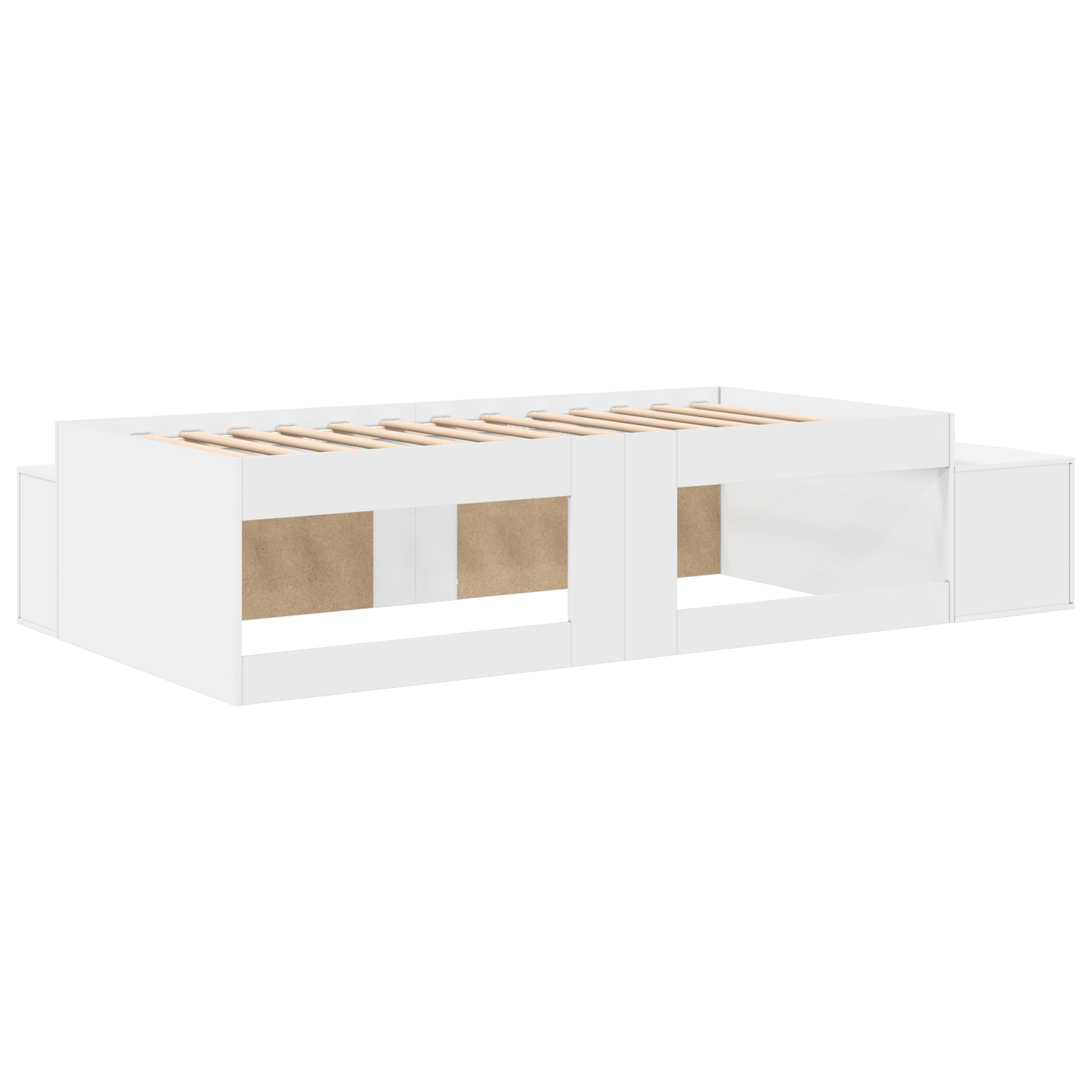 Storage Bed Frame White 100x200 cm - Image 9