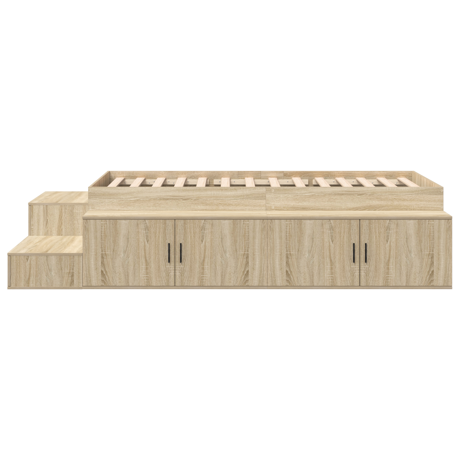 Storage Bed Frame Sonoma Oak 90x200 cm - Image 7