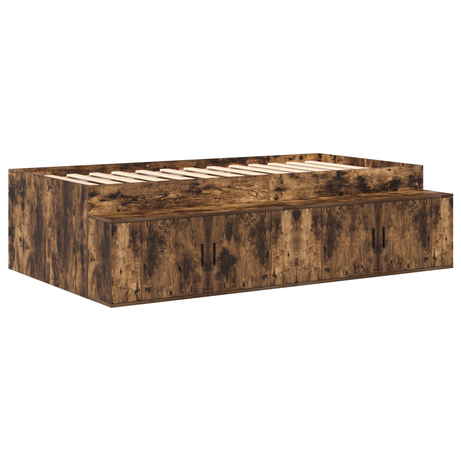 Storage Bed Frame Smoked Oak 80x200 cm - Image 6