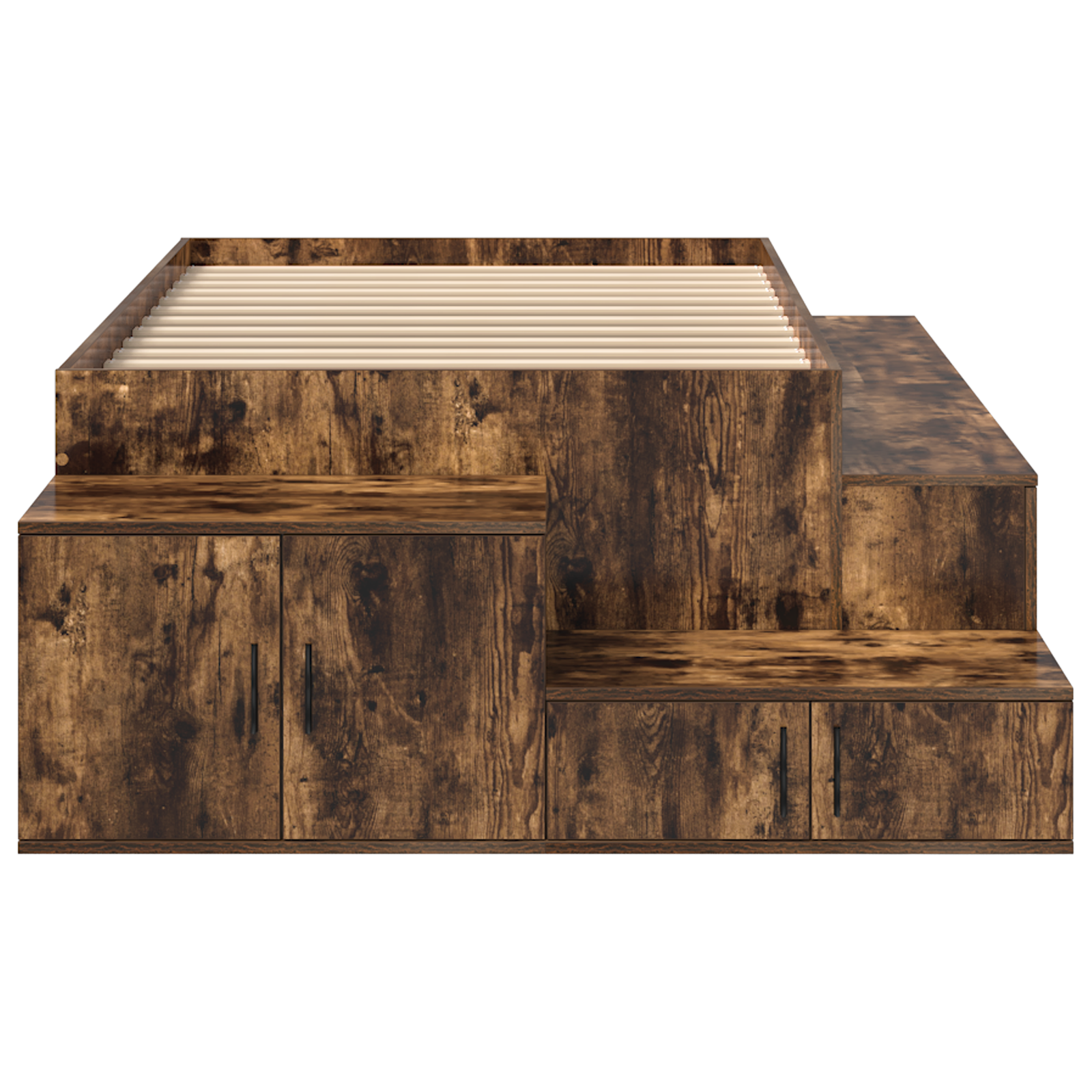 Storage Bed Frame Smoked Oak 80x200 cm - Image 8