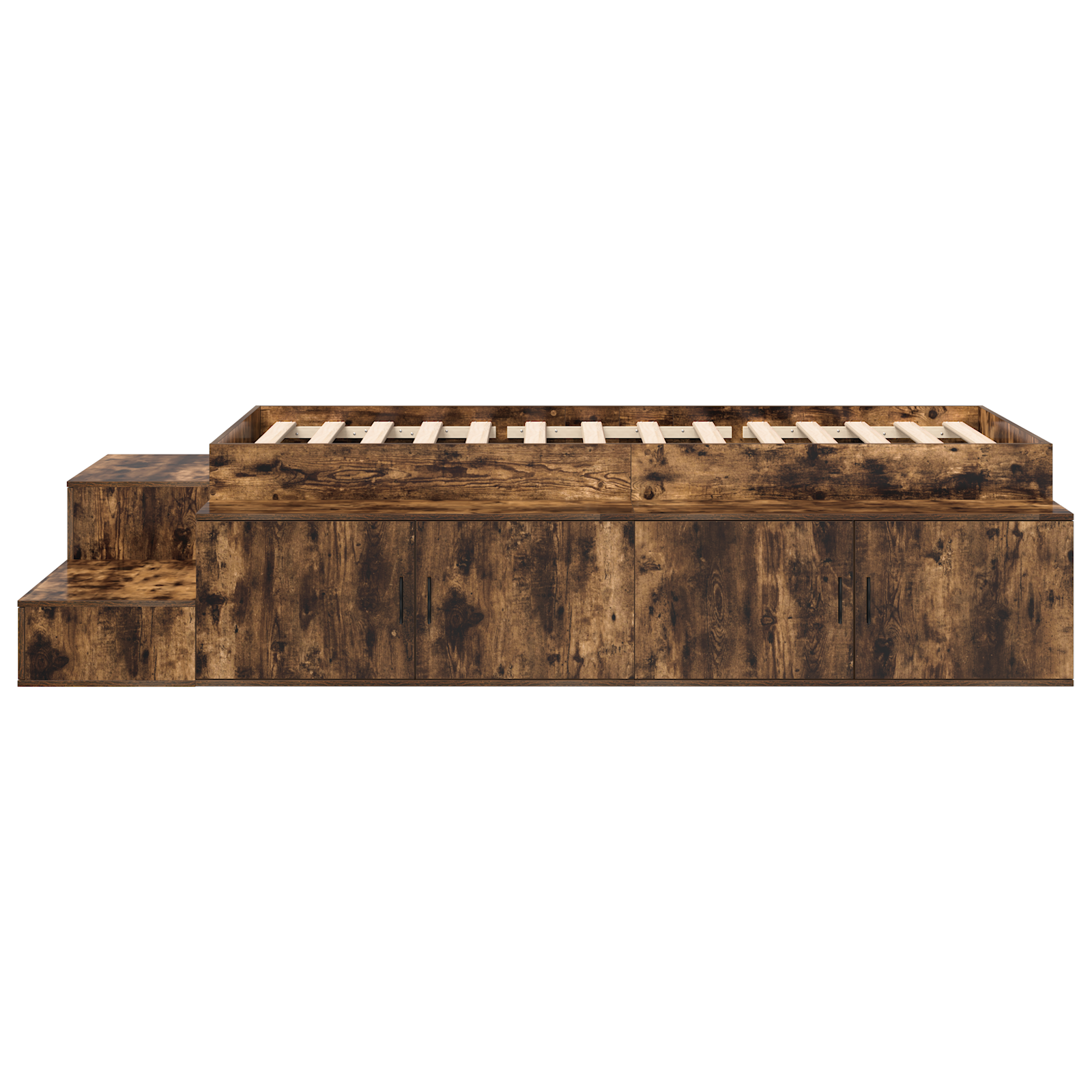 Storage Bed Frame Smoked Oak 75x190 cm - Image 7