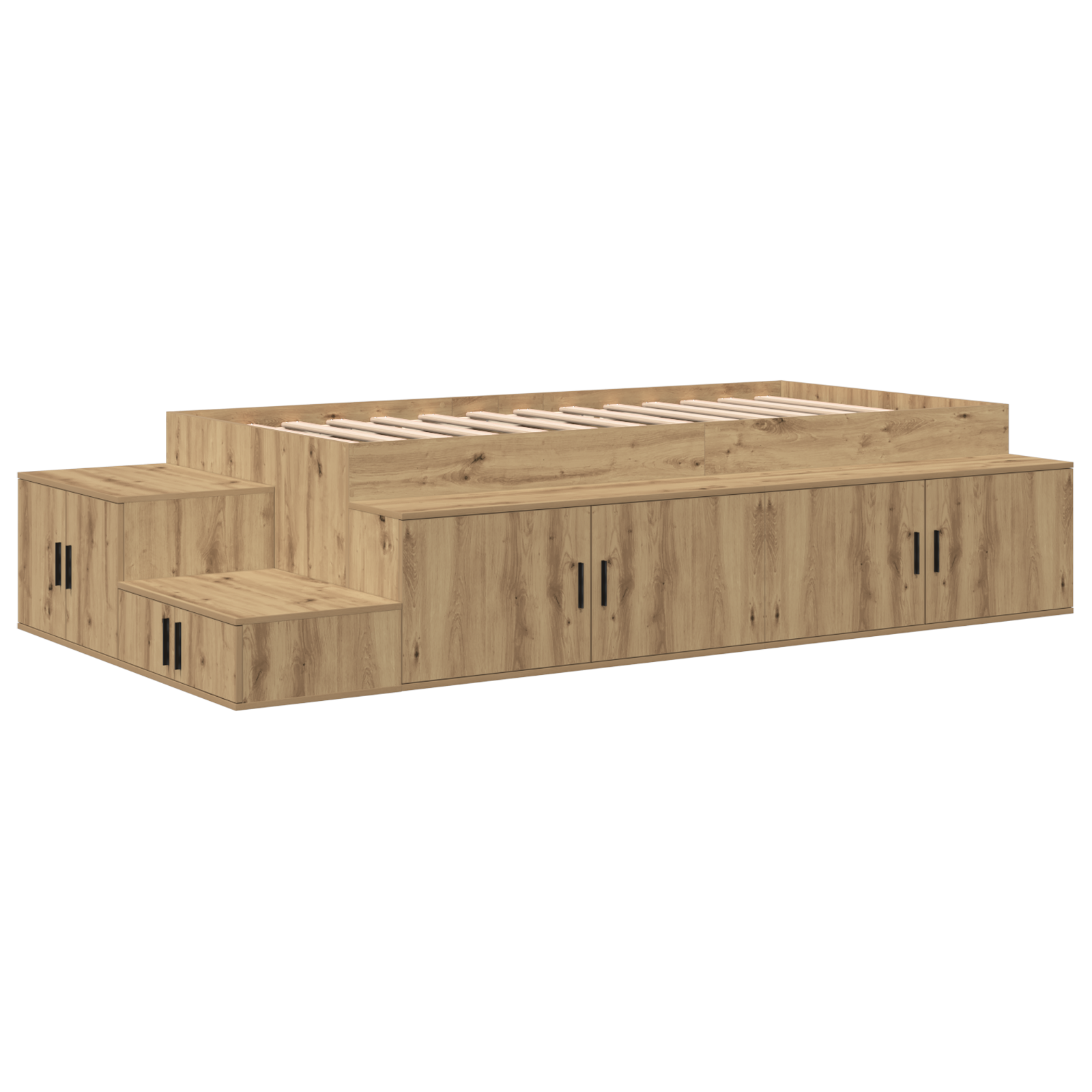 Storage Bed Frame Artisan Oak 75x190 cm - Image 3