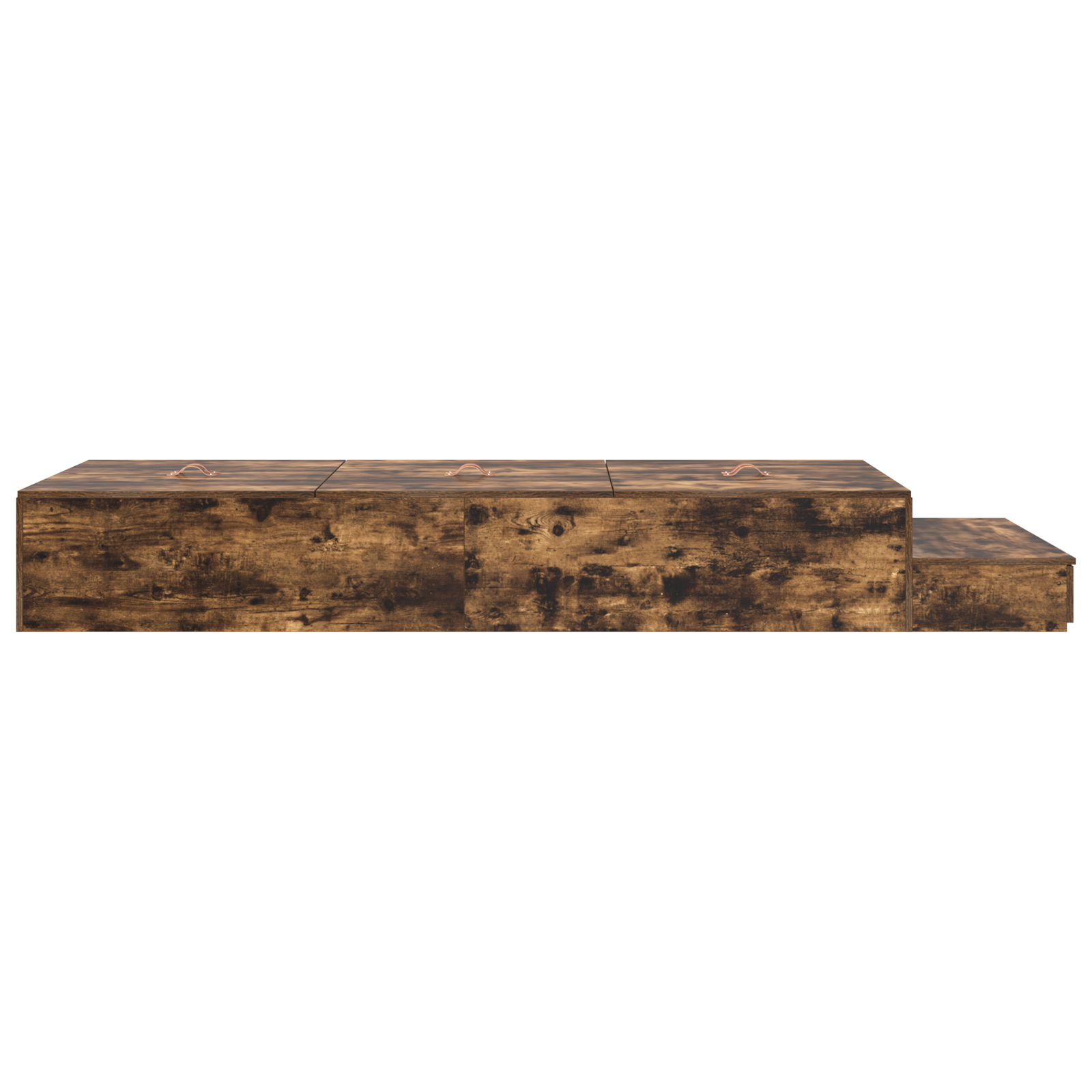 Storage Bed Frame Smoked Oak 80x200 cm - Image 9