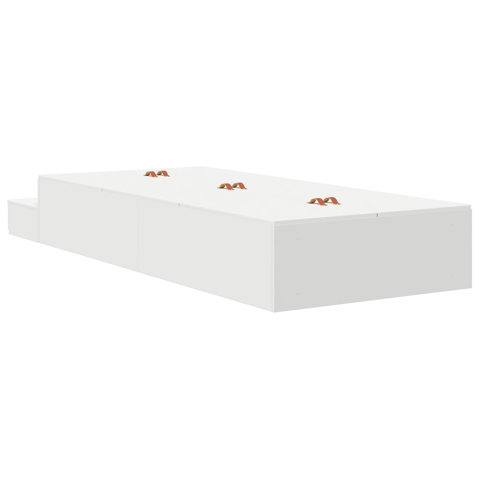 Storage Bed Frame White 90x200 cm - Image 10