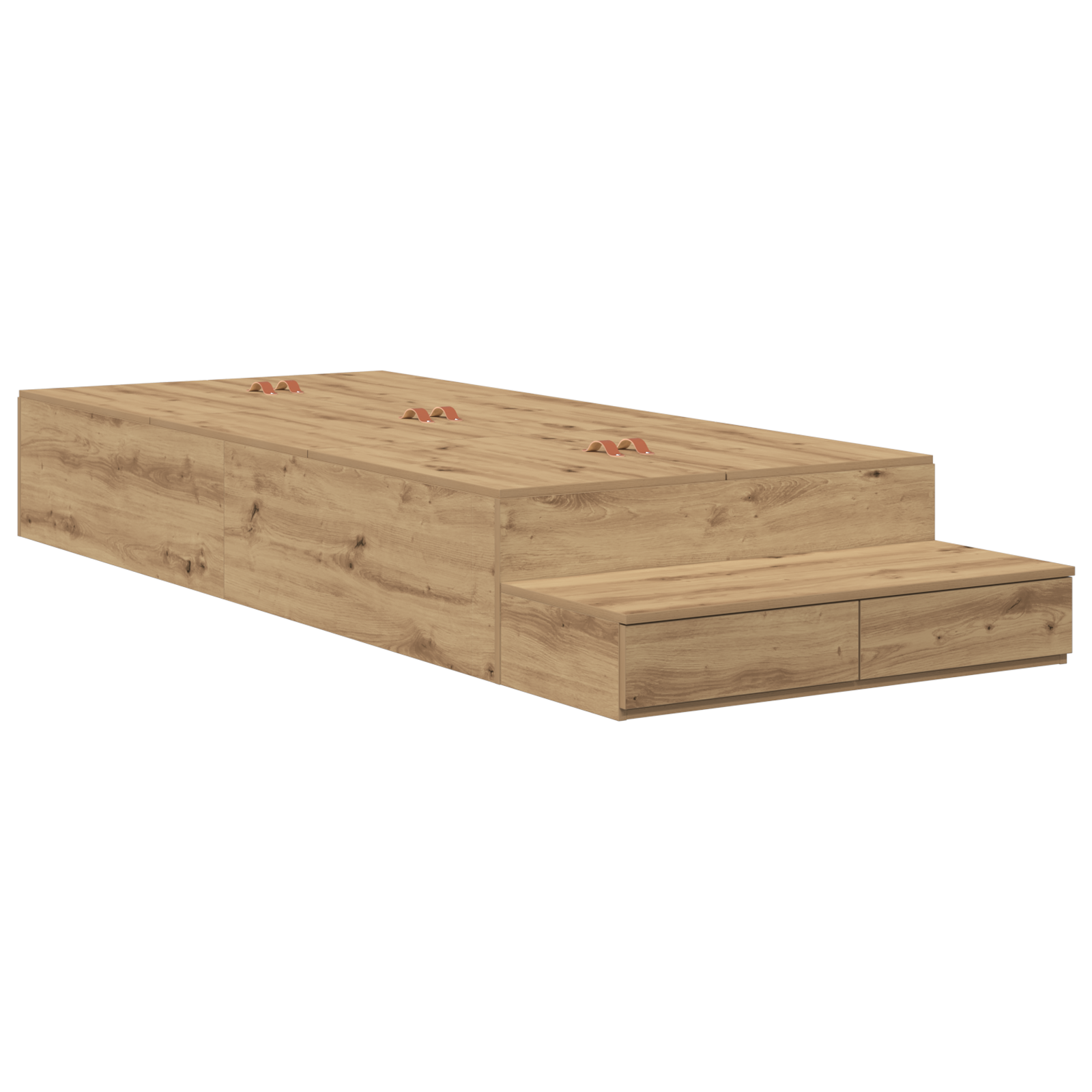 Storage Bed Frame Artisan Oak 90x200 cm - Image 3