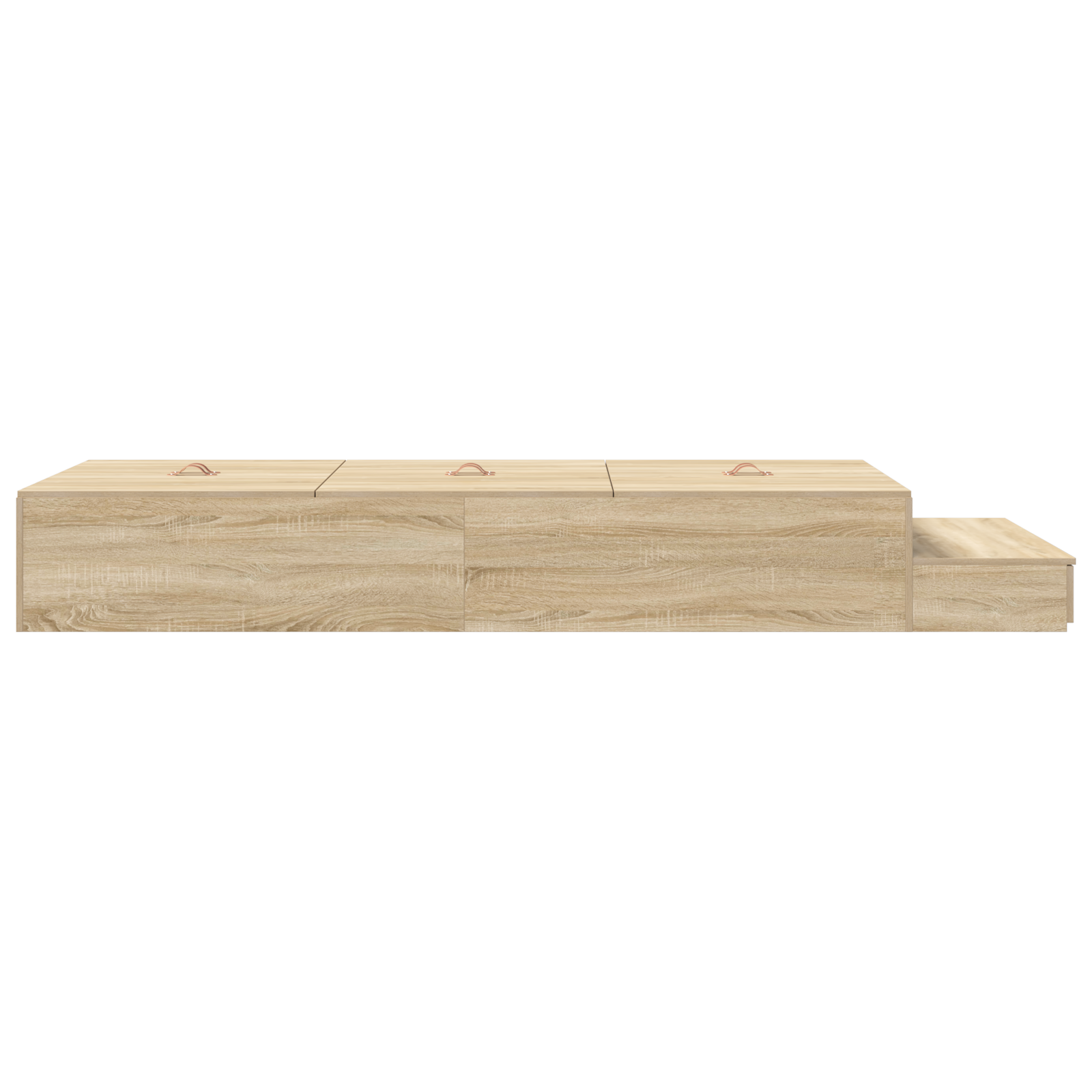 Storage Bed Frame Sonoma Oak 100x200 cm - Image 7