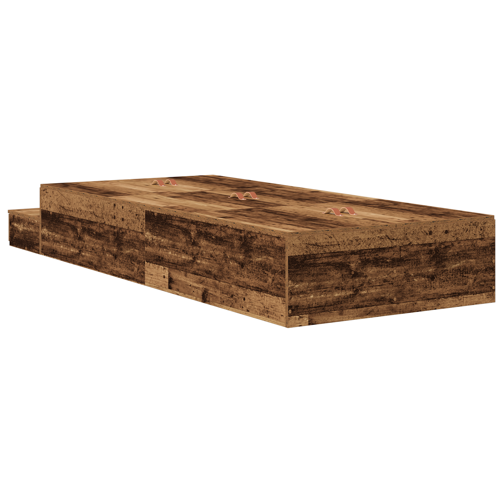 Storage Bed Frame Old Wood 100x200 cm - Image 9
