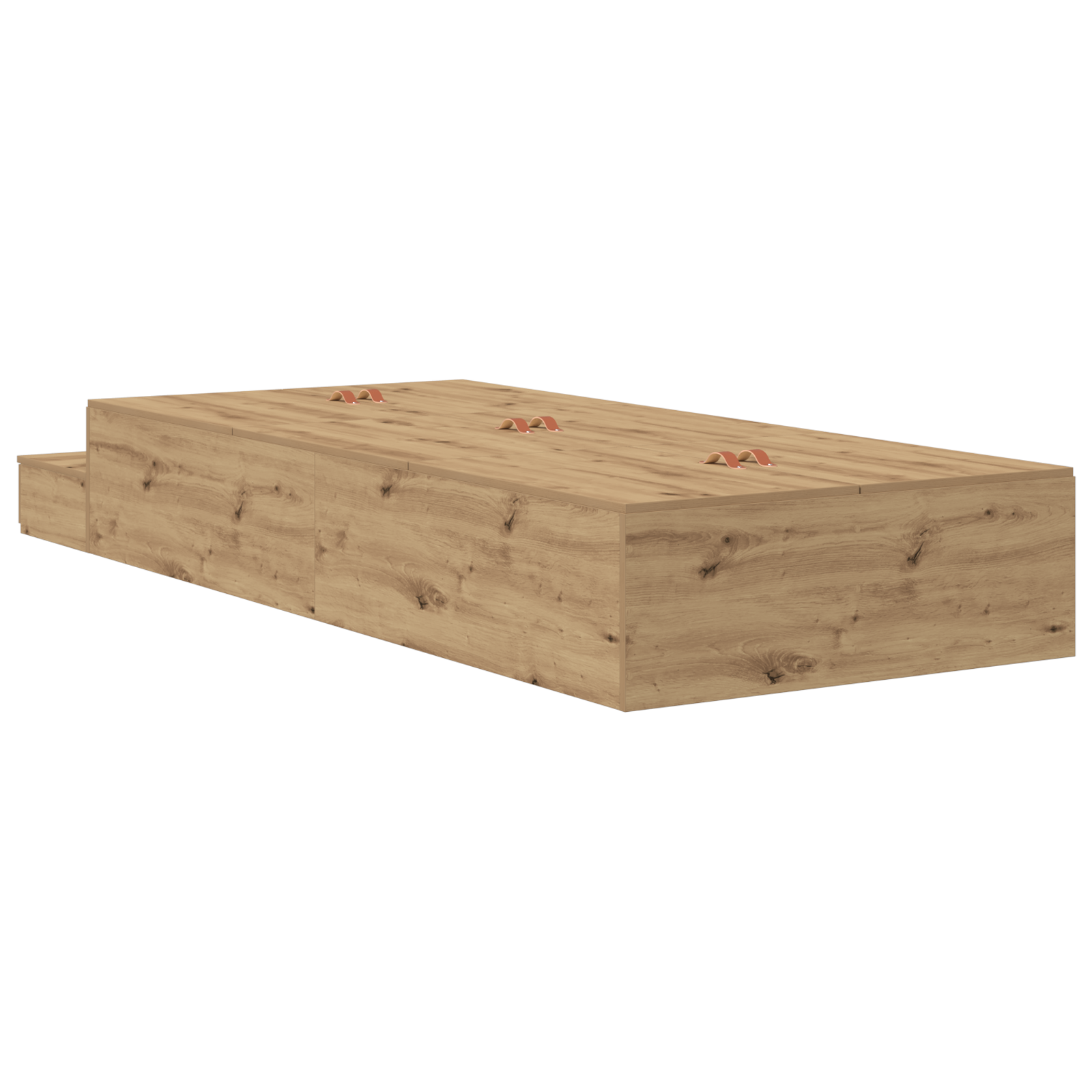 Storage Bed Frame Artisan Oak 100x200 cm - Image 9