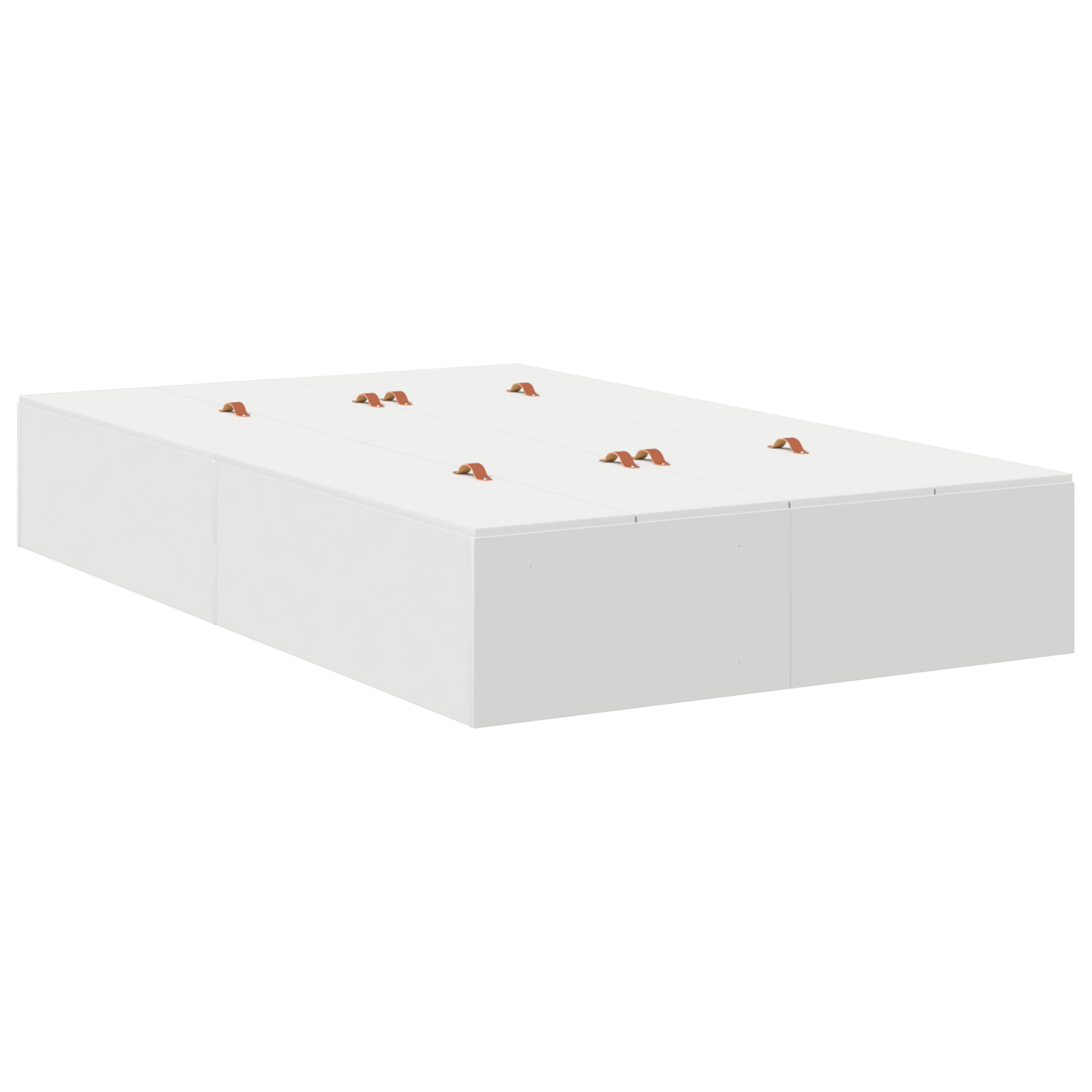 Storage Bed Frame White 120x200 cm - Image 6