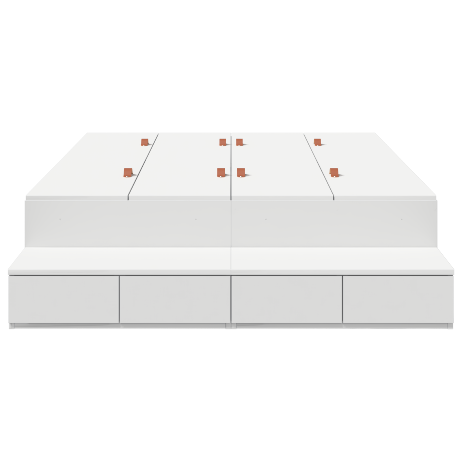 Storage Bed Frame White 120x200 cm - Image 7