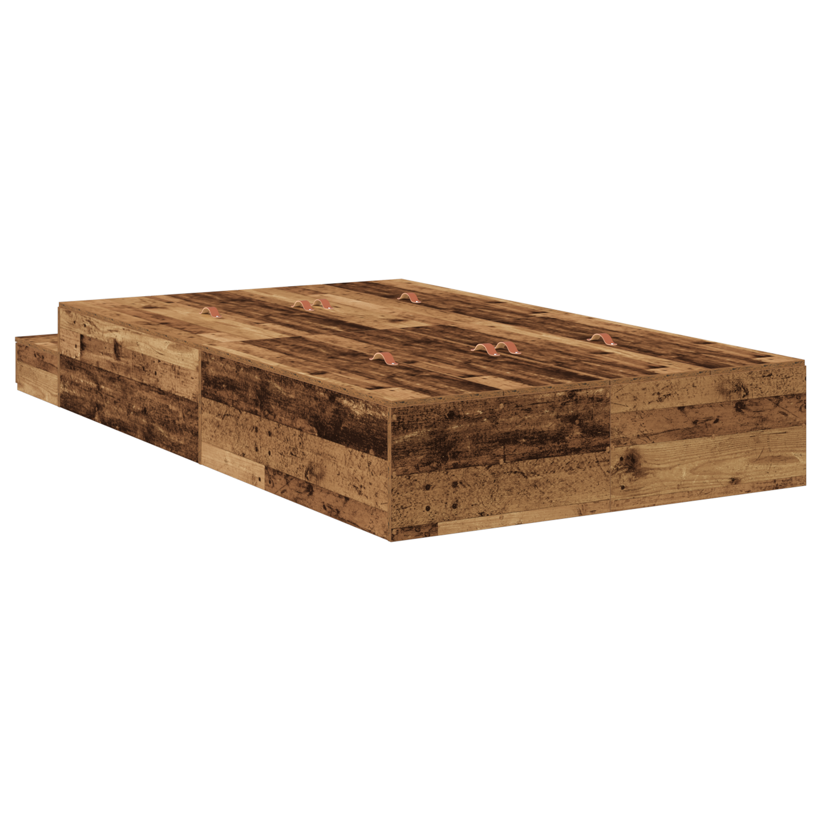 Storage Bed Frame Old Wood 120x200 cm - Image 9