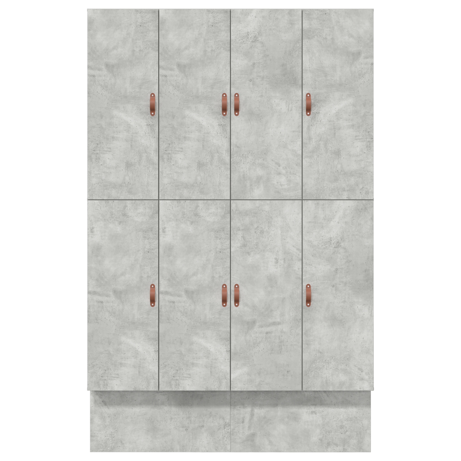 Storage Bed Frame Concrete Grey 140x200 cm - Image 8