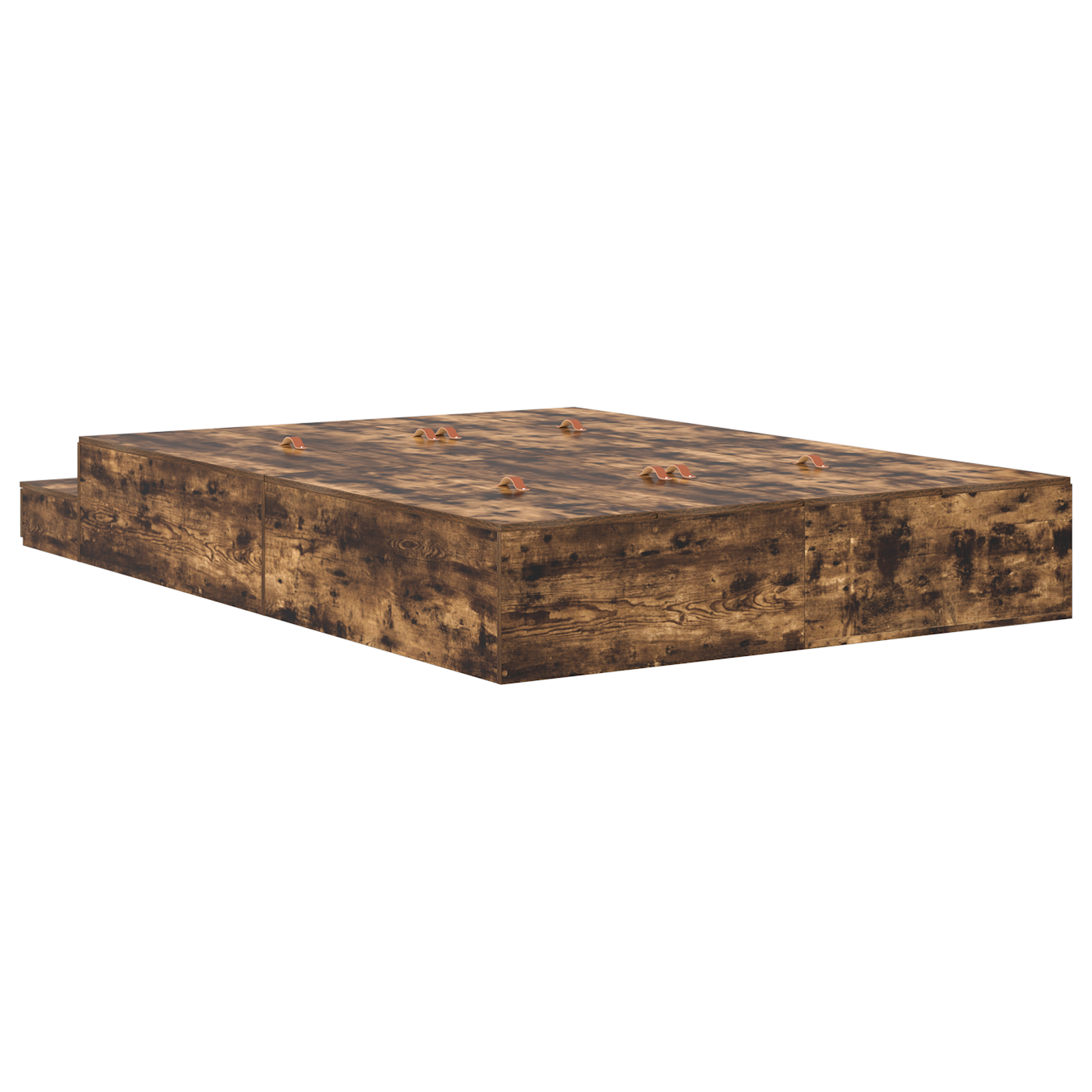 Storage Bed Frame Smoked Oak 150x200 cm - Image 7
