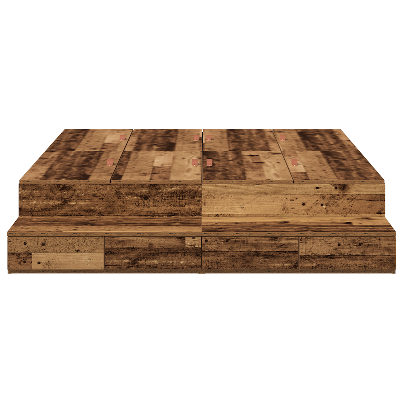 Storage Bed Frame Old Wood 150x200 cm - Image 6