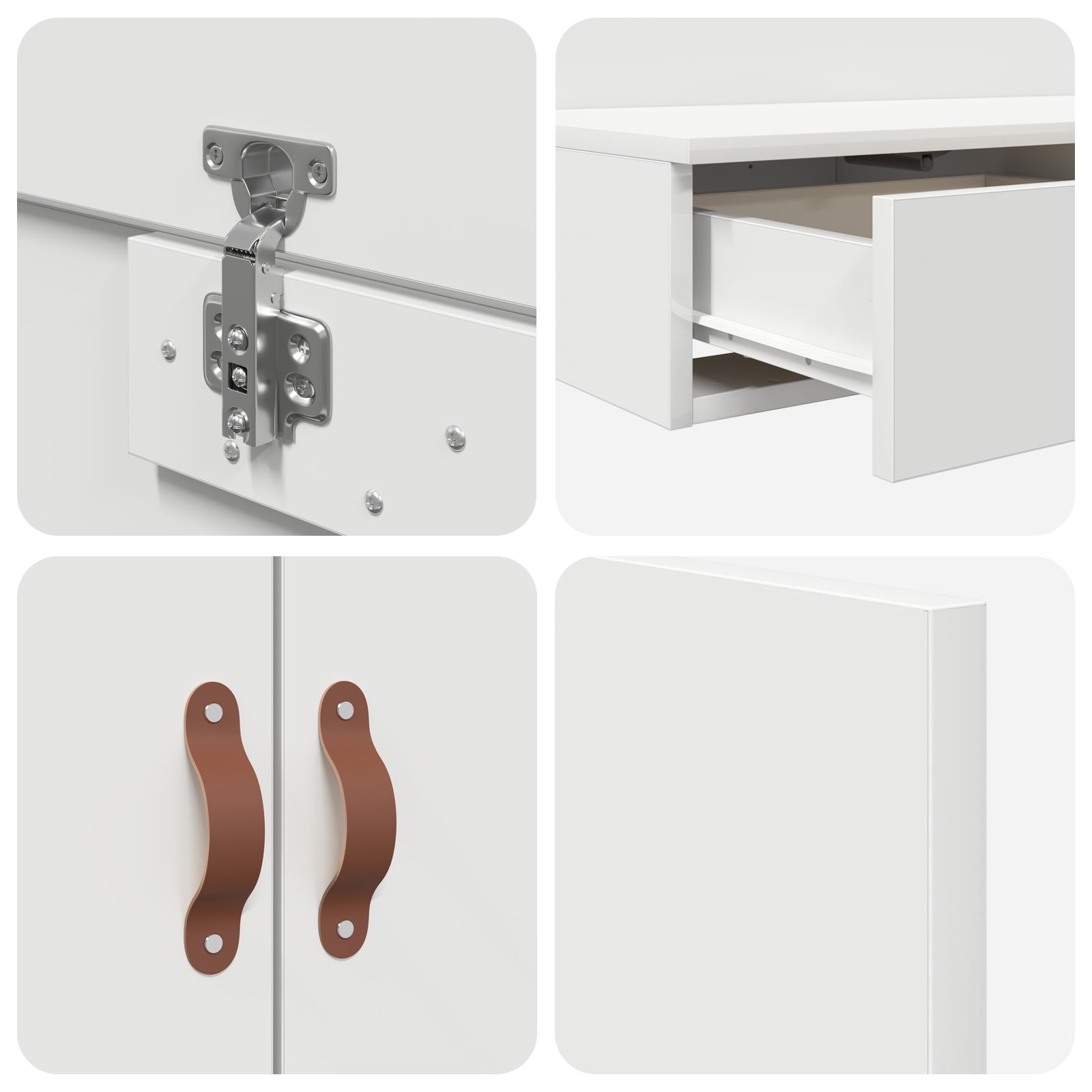 Storage Bed Frame White 160x200 cm - Image 11