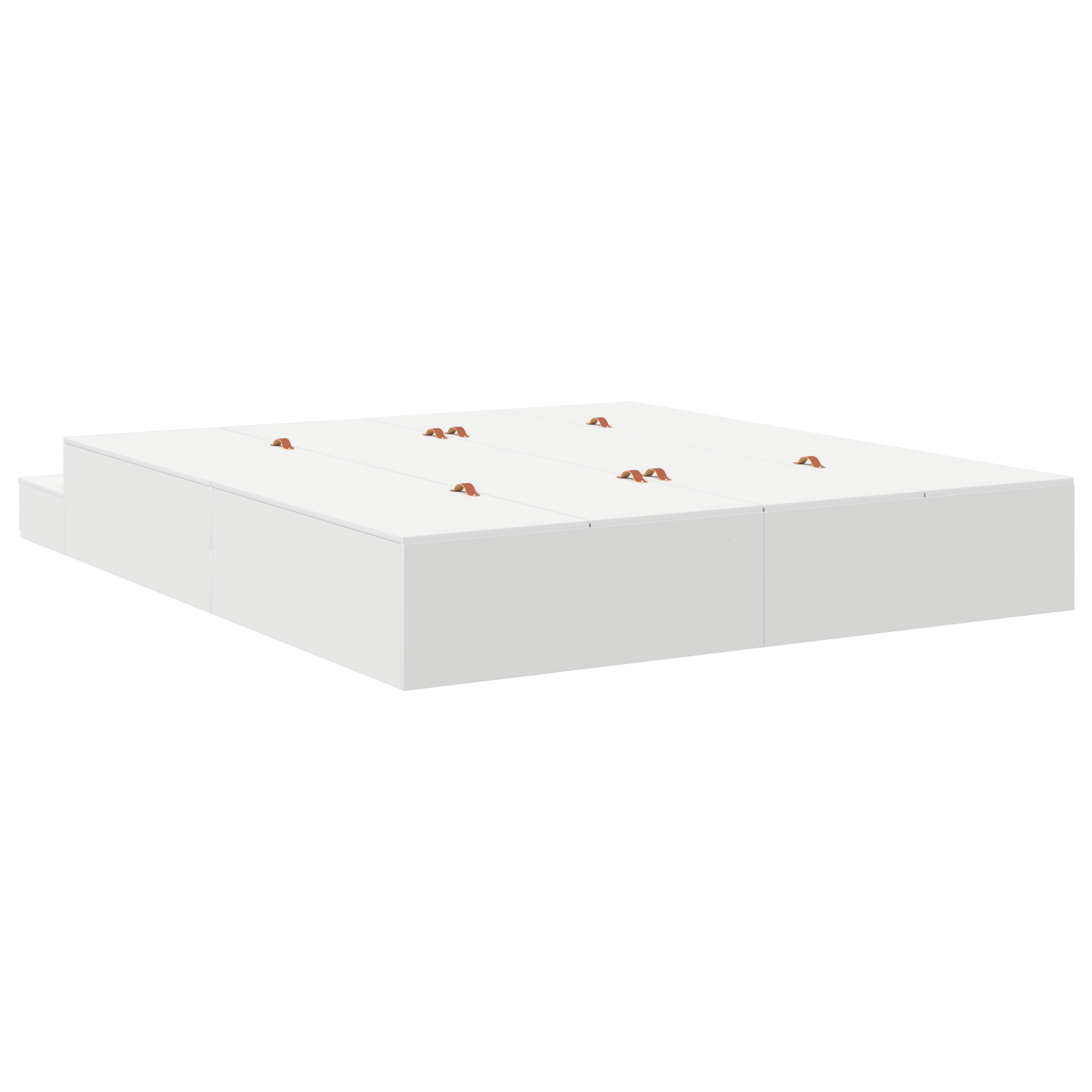 Storage Bed Frame White 180x200 cm - Image 5