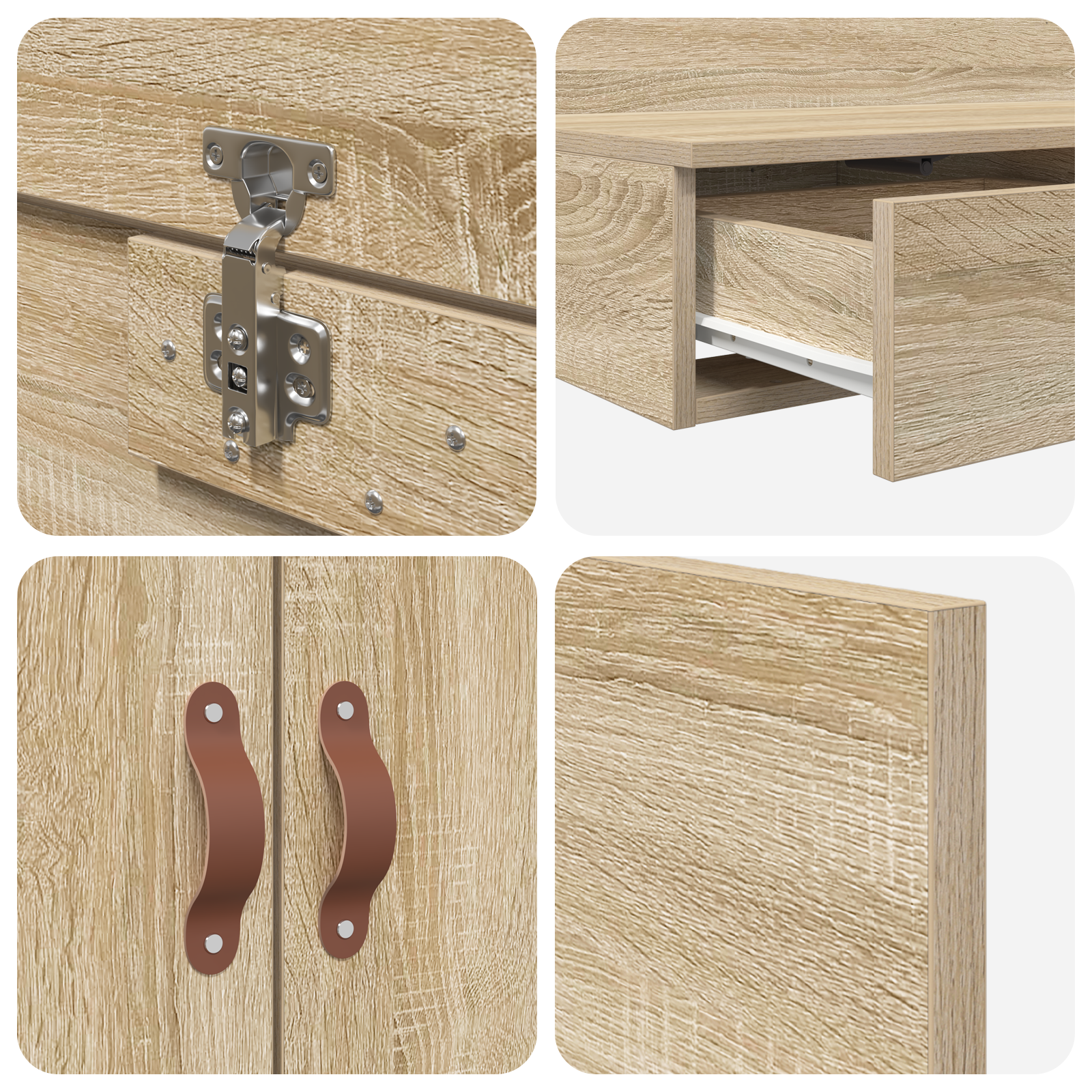 Storage Bed Frame Sonoma Oak 180x200 cm - Image 7