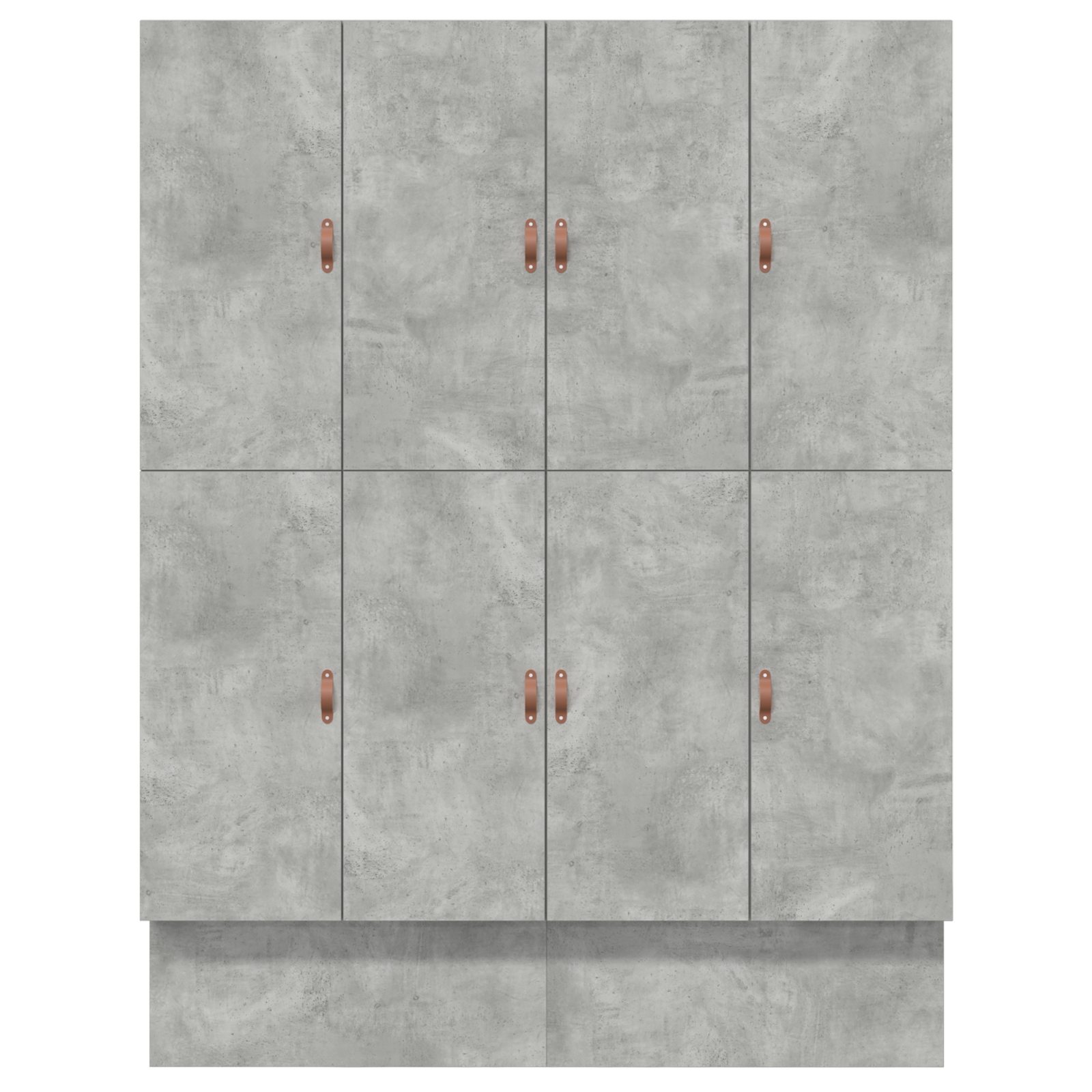 Storage Bed Frame Concrete Grey 180x200 cm - Image 7